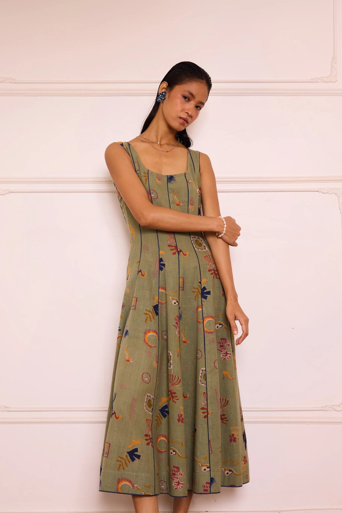 SUI | Bold Nights Handwoven Maxi Dress