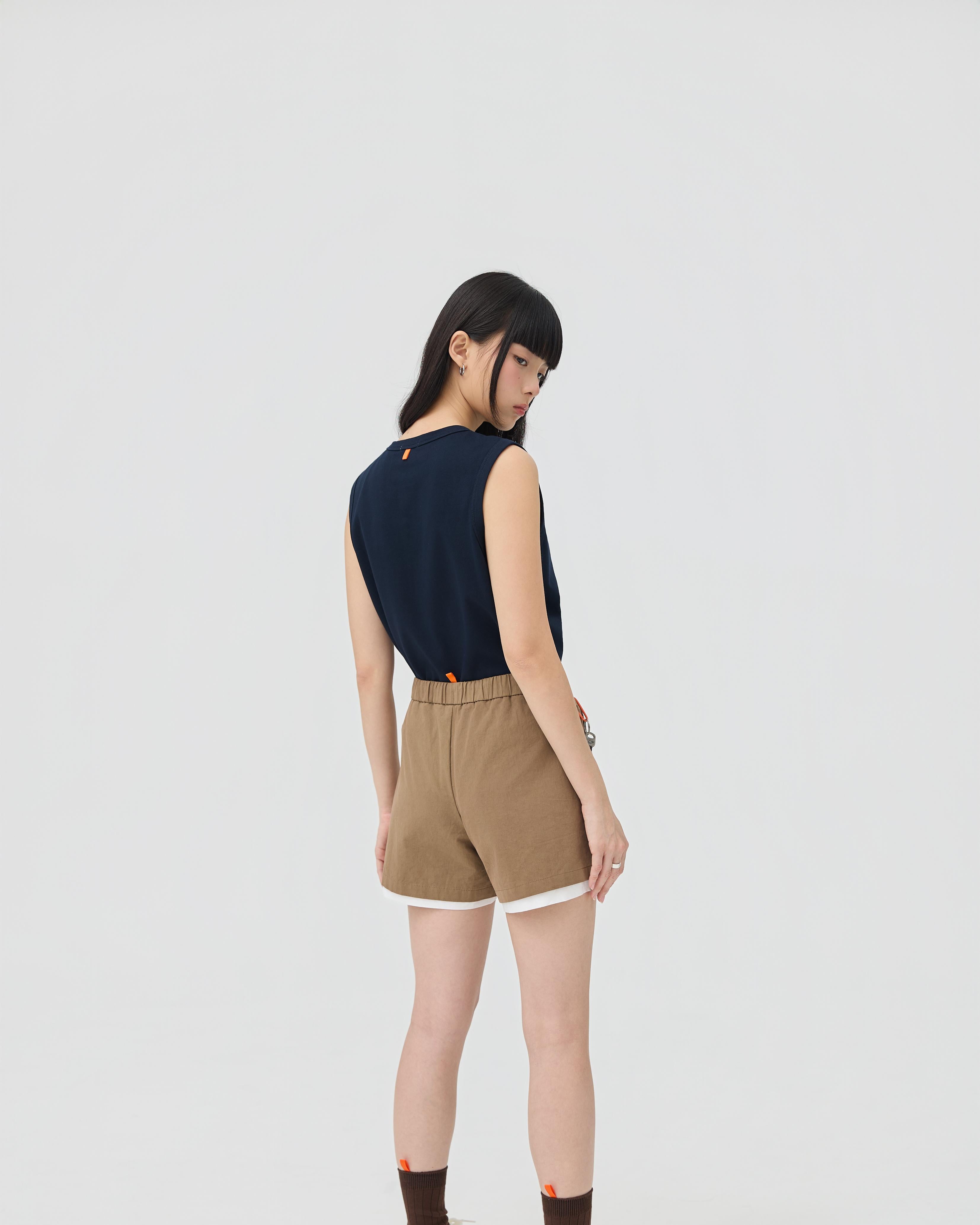 3EIGHTH | Futae Shorts In Sandstone
