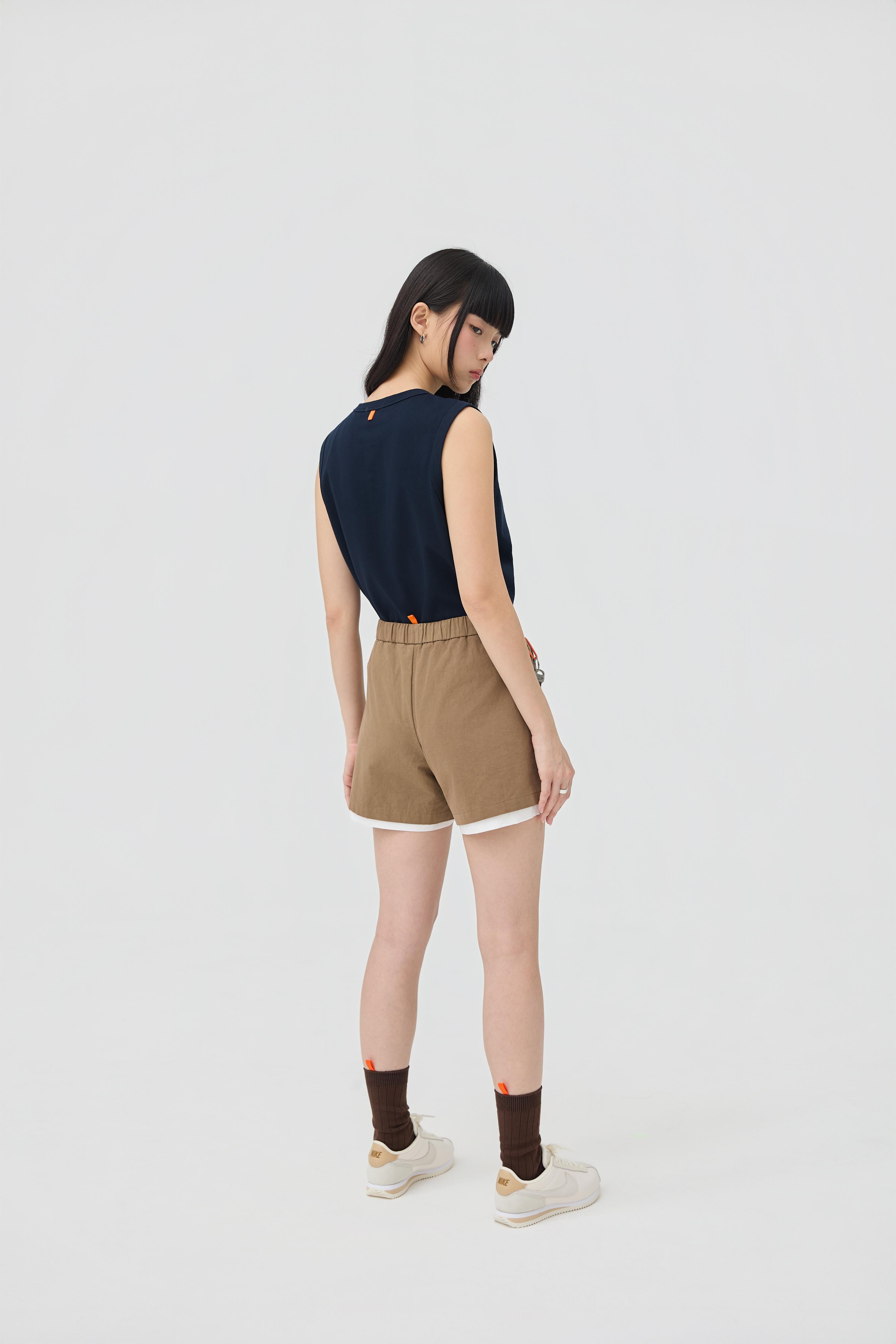 3EIGHTH | Futae Shorts In Sandstone