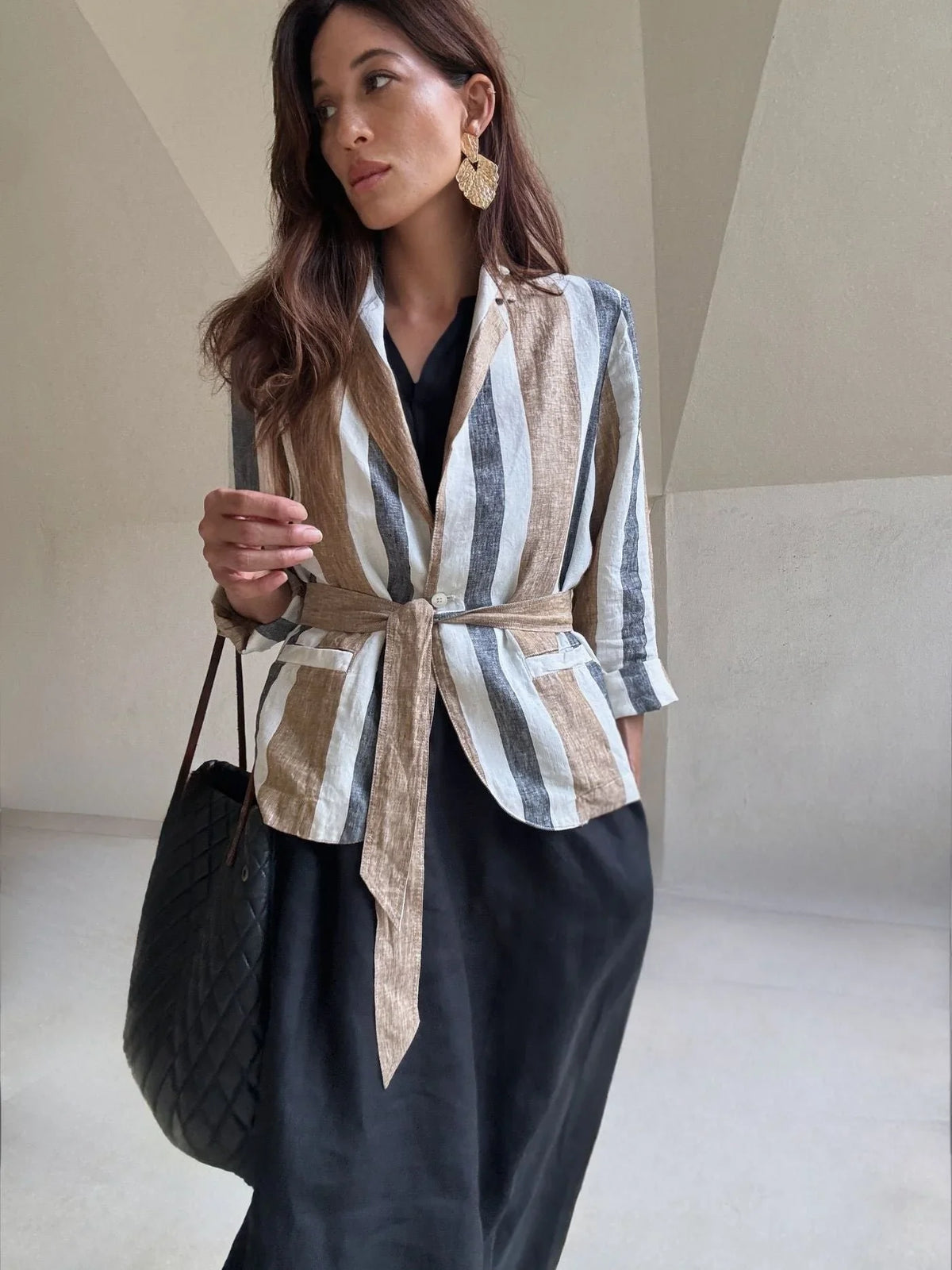 EDITION LIMITEE SINGAPORE | Suit Jacket | Charcoal Stripes