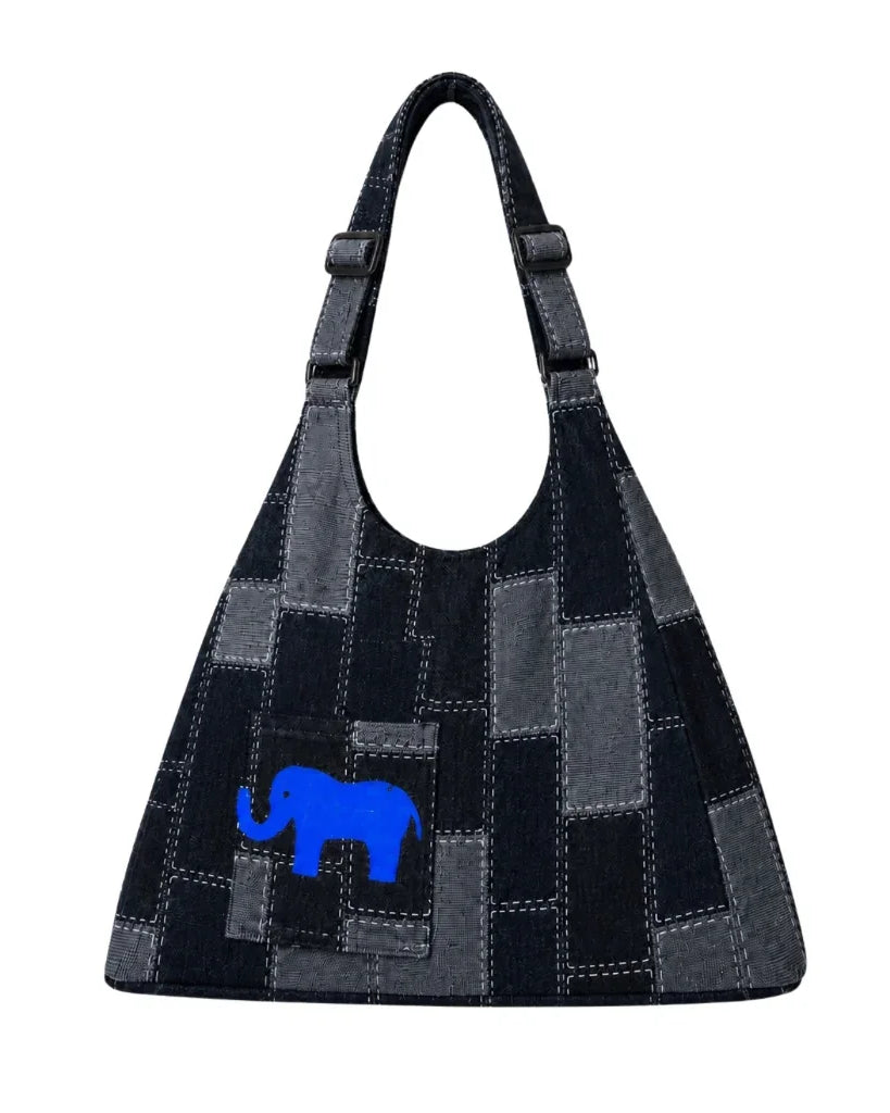 MANDAI WILDLIFE GROUP | SABRINAGOH - Silent Giants Convertible Denim Vest Bag