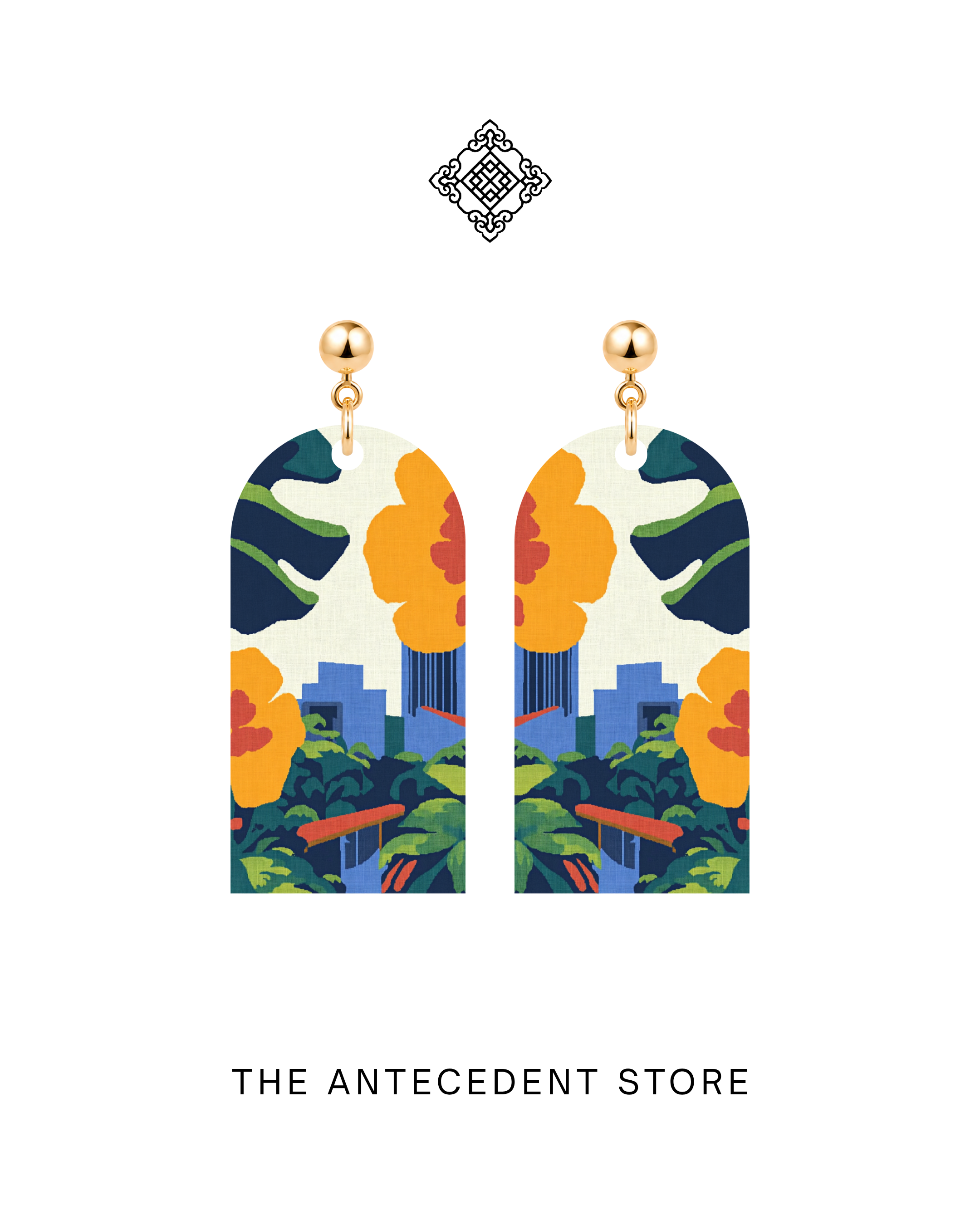 THE ANTECEDENT STORE | Singapore Skyline Earrings | Island Colours Series No. 03