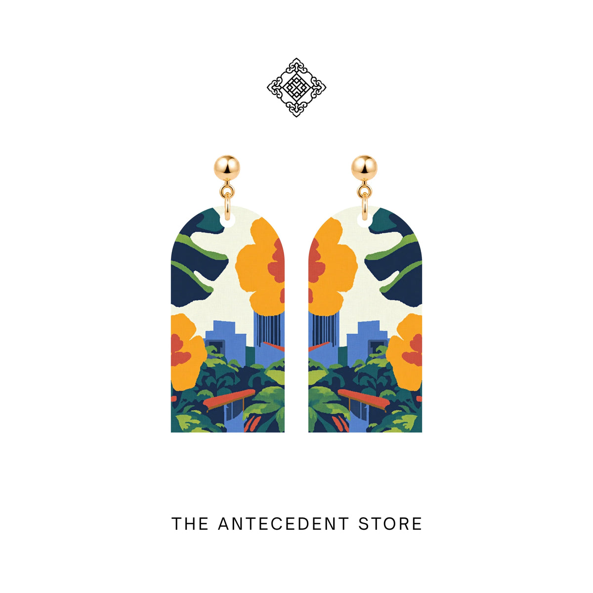 THE ANTECEDENT STORE | Singapore Skyline Earrings | Island Colours Series No. 03
