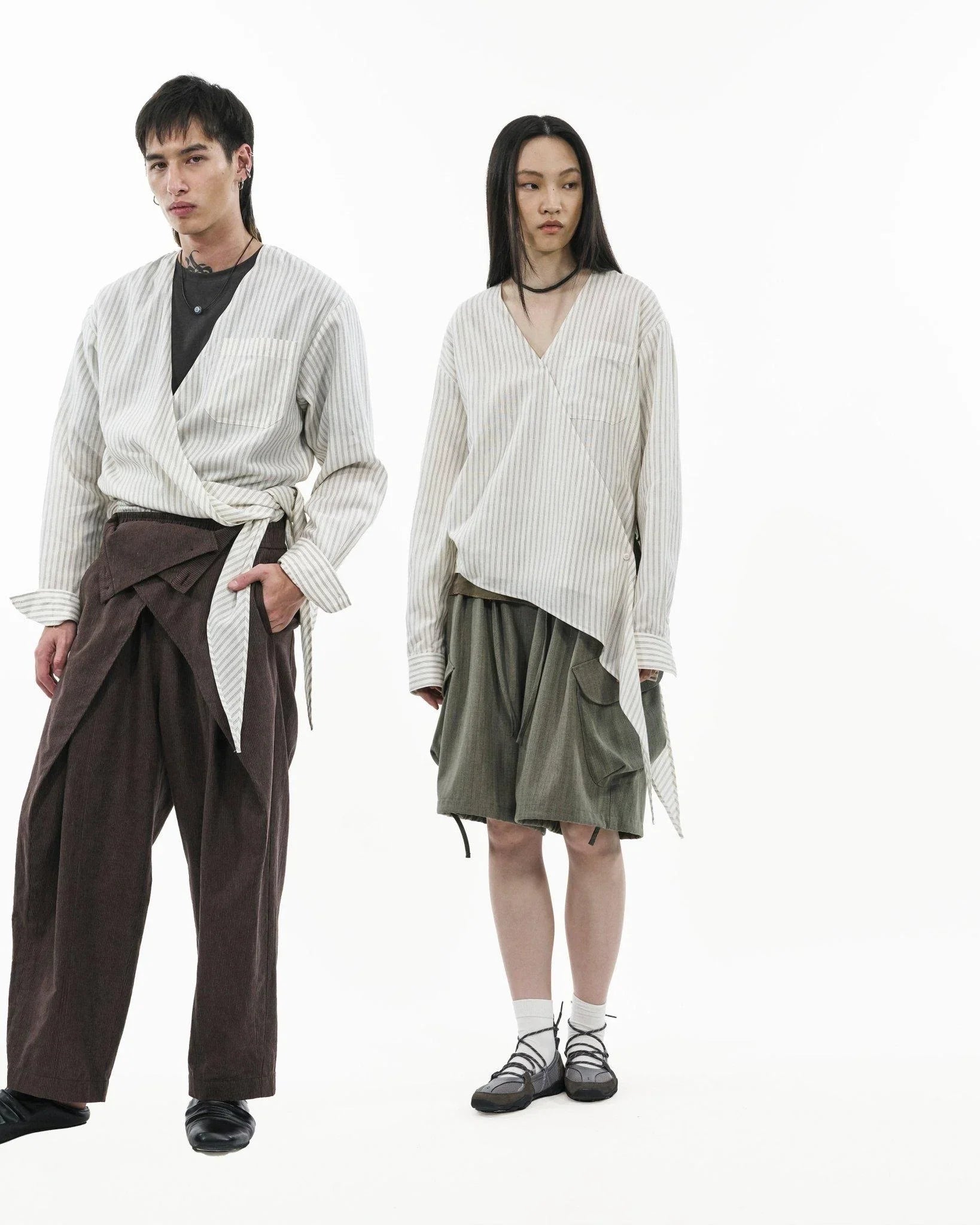 GRAYE | Asymmetrical Wrap Shirt