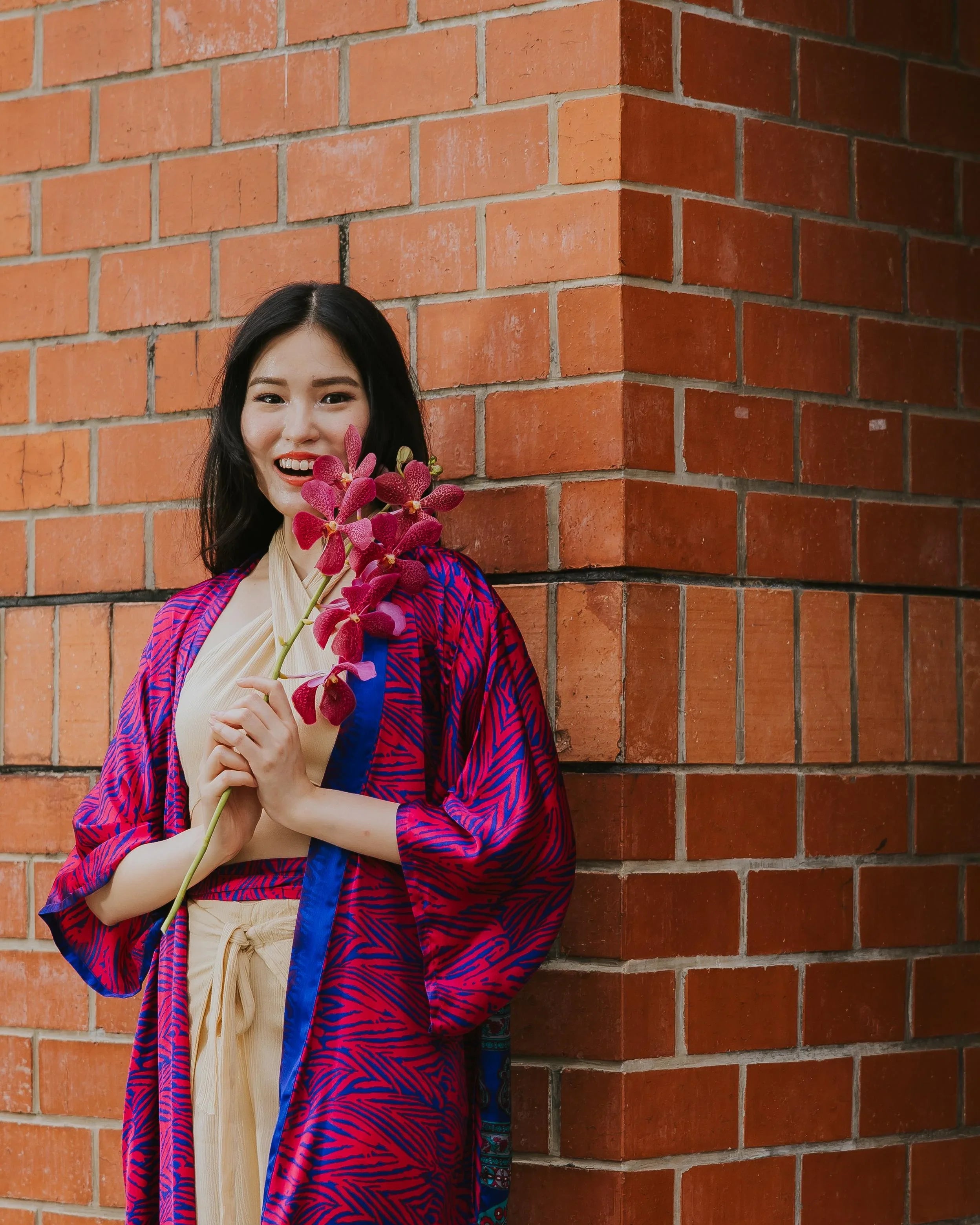 RAJA RANI | Modal Silk Long Kimono