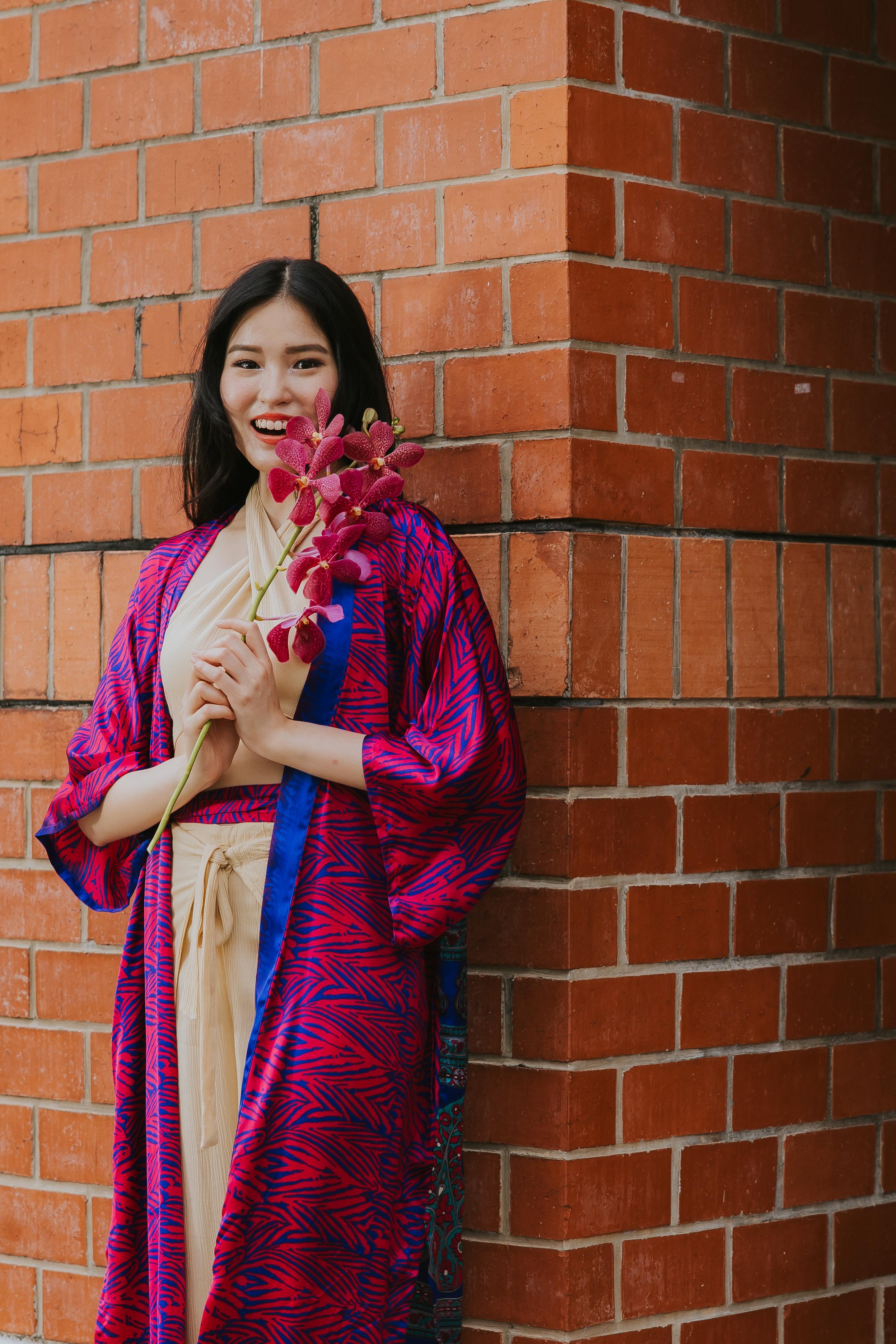 RAJA RANI | Modal Silk Long Kimono