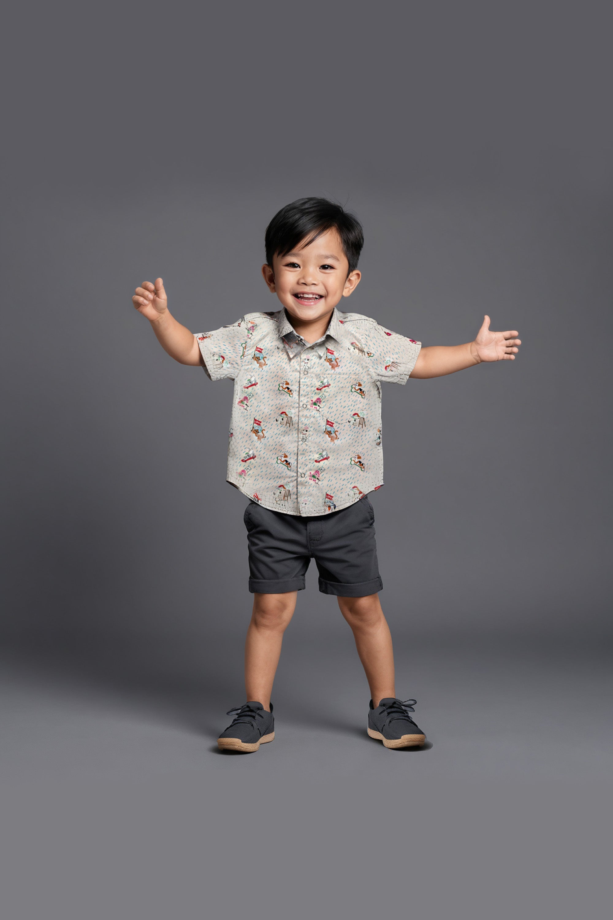 MAISON Q | Secret Garden Reversible Shirt