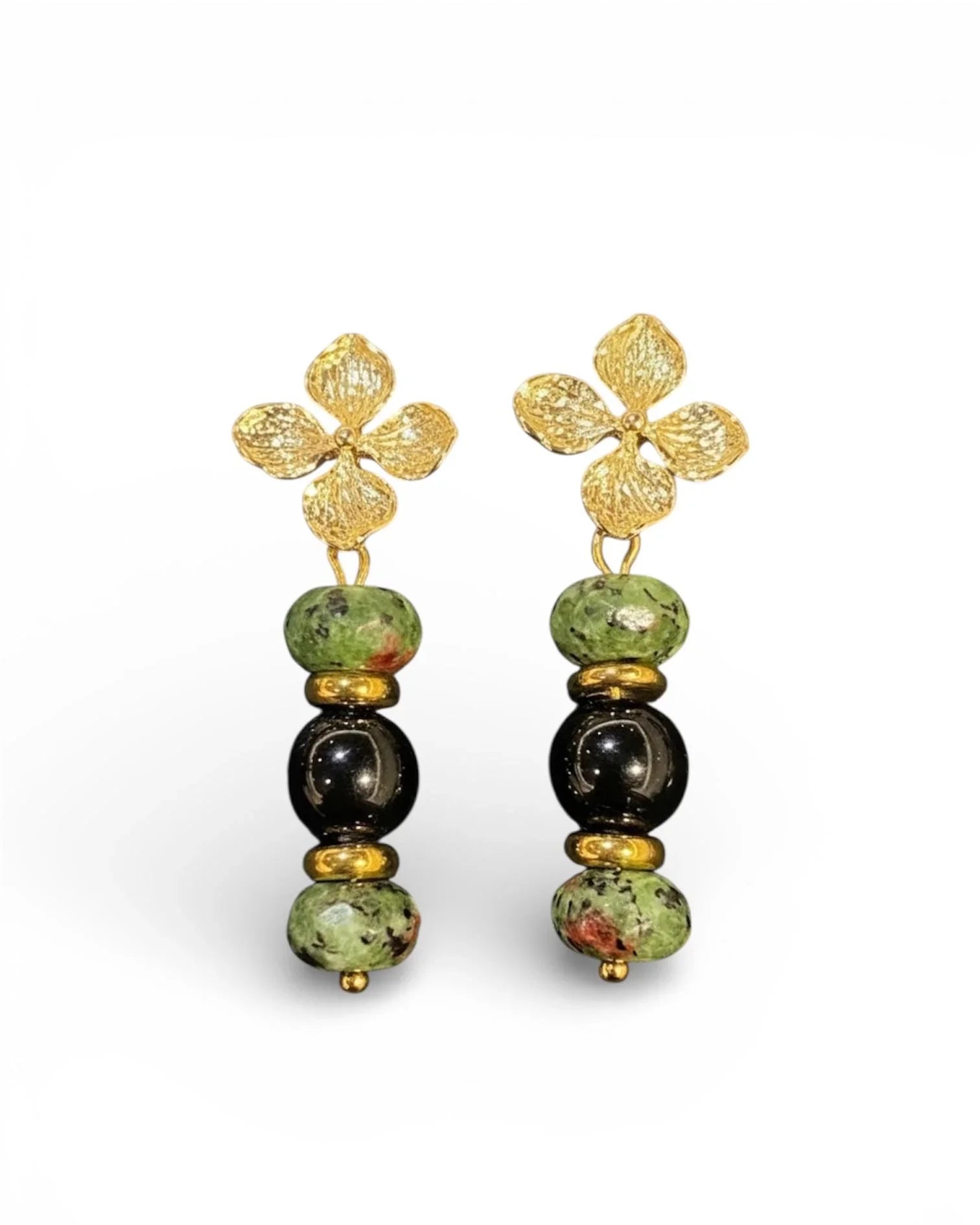 THE ANTECEDENT STORE | E - Power & Passion Orchid Flower Earrings