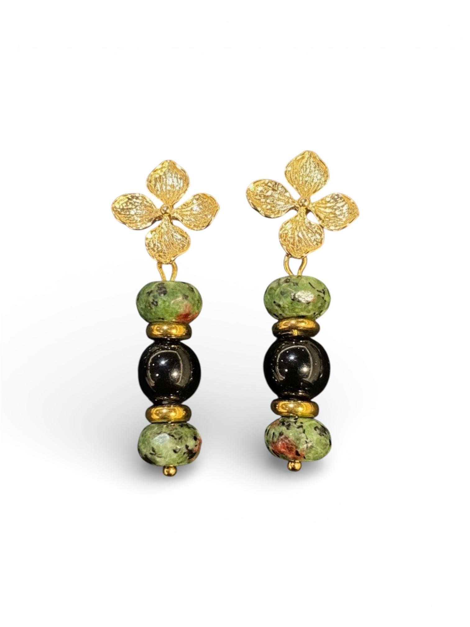 THE ANTECEDENT STORE | E - Power & Passion Orchid Flower Earrings