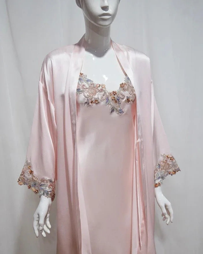 BELLS & BIRDS | Florentine Mulberry Silk Slip (Rose)