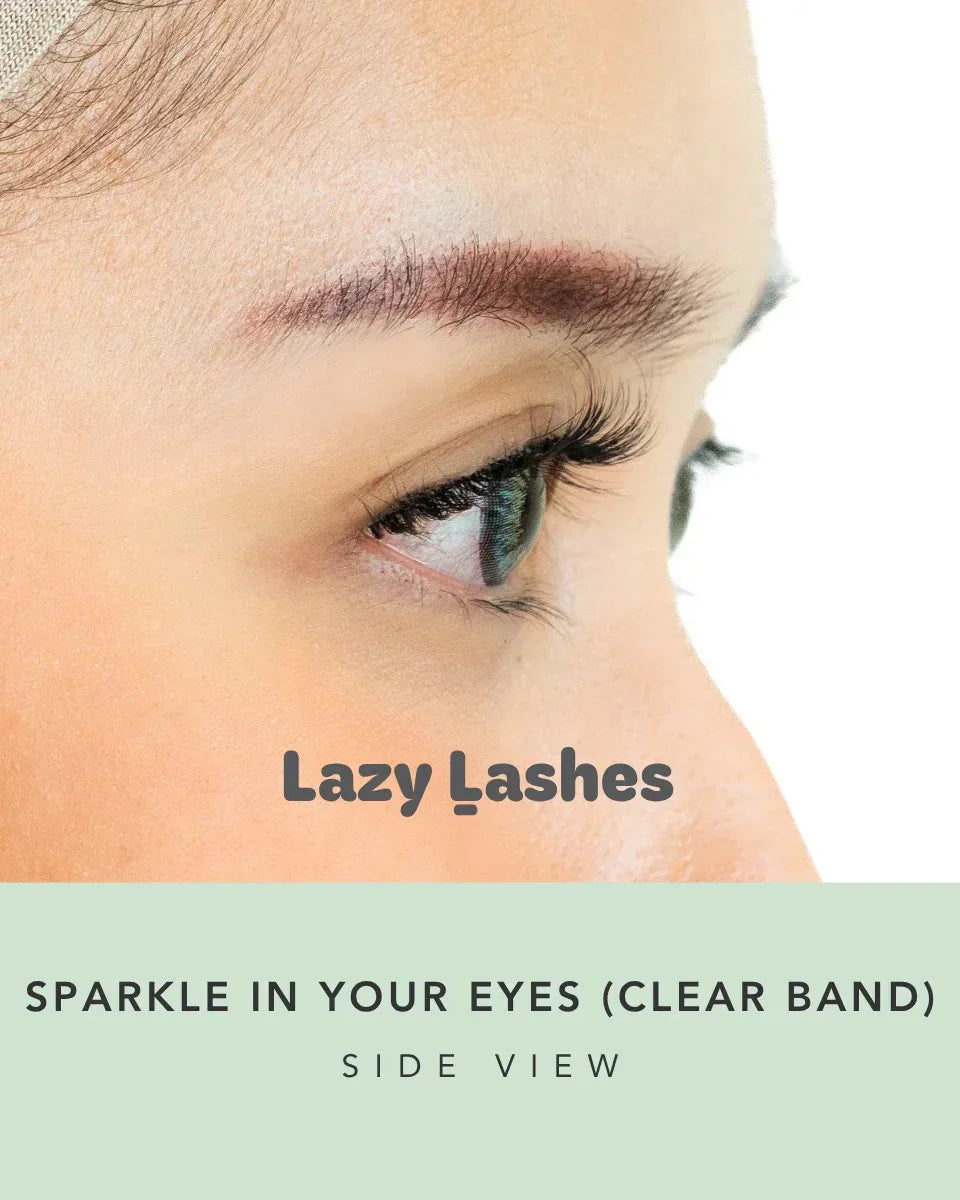 NODSPARK | Clear Band Everyday Sparkle In Your Eyes Lazy Lashes