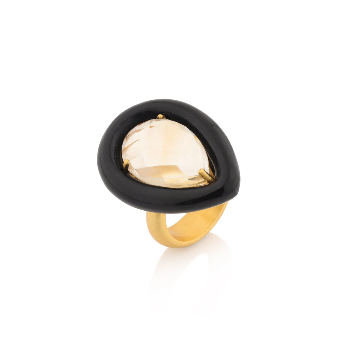 BOHEME BY VERO | Amazonia Pear Ring | Citrine