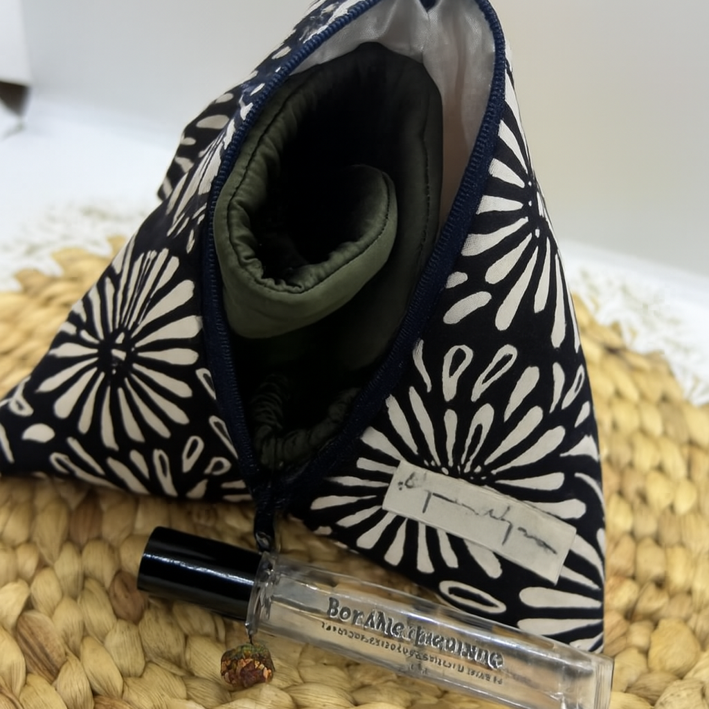 NYANA NYANA | Tencel Silk Sleep Kit: Eye Mask, Pillow Case, and Probiotics Room & Linen Spray | NyanaNyana Eco and Sukhatara