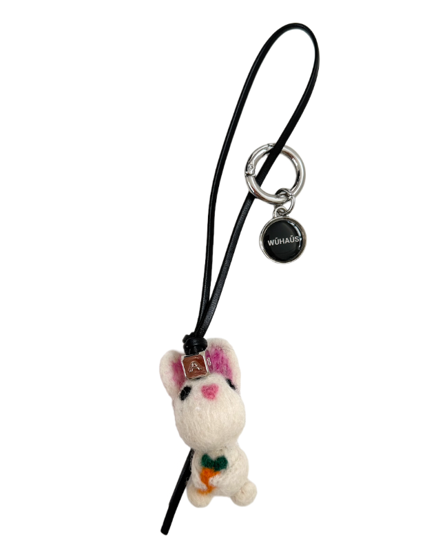 WU HAUS | Bag Charm | Wool Bunny