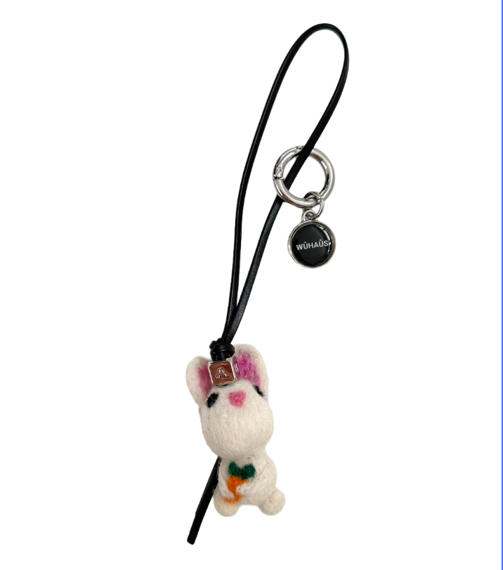 WU HAUS | Bag Charm | Wool Bunny