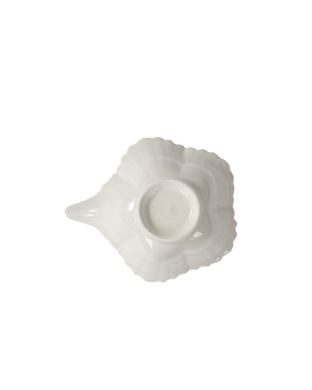 CRAFILAB | Ash Gray & Small Floral Edge Five & Petal Teapot