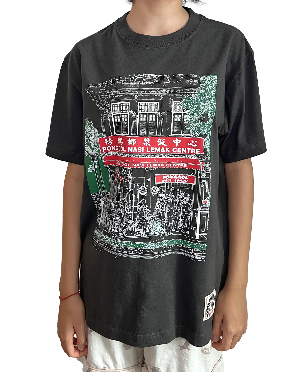 TATSU MAKER WORKS | SIXTY BBQ Satay T-Shirt | White