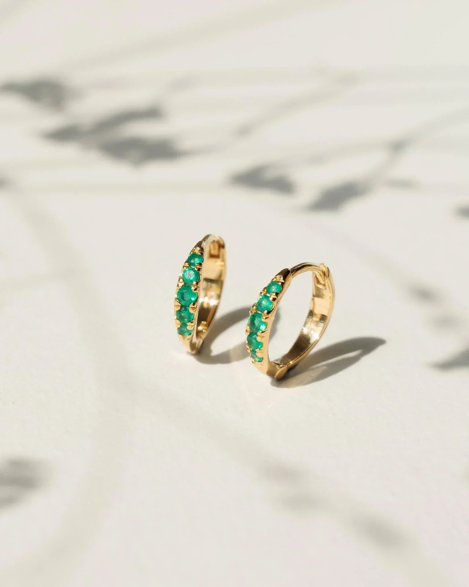 EMBRACE JEWELLERY | Eclipse Hoops With Green Onyx