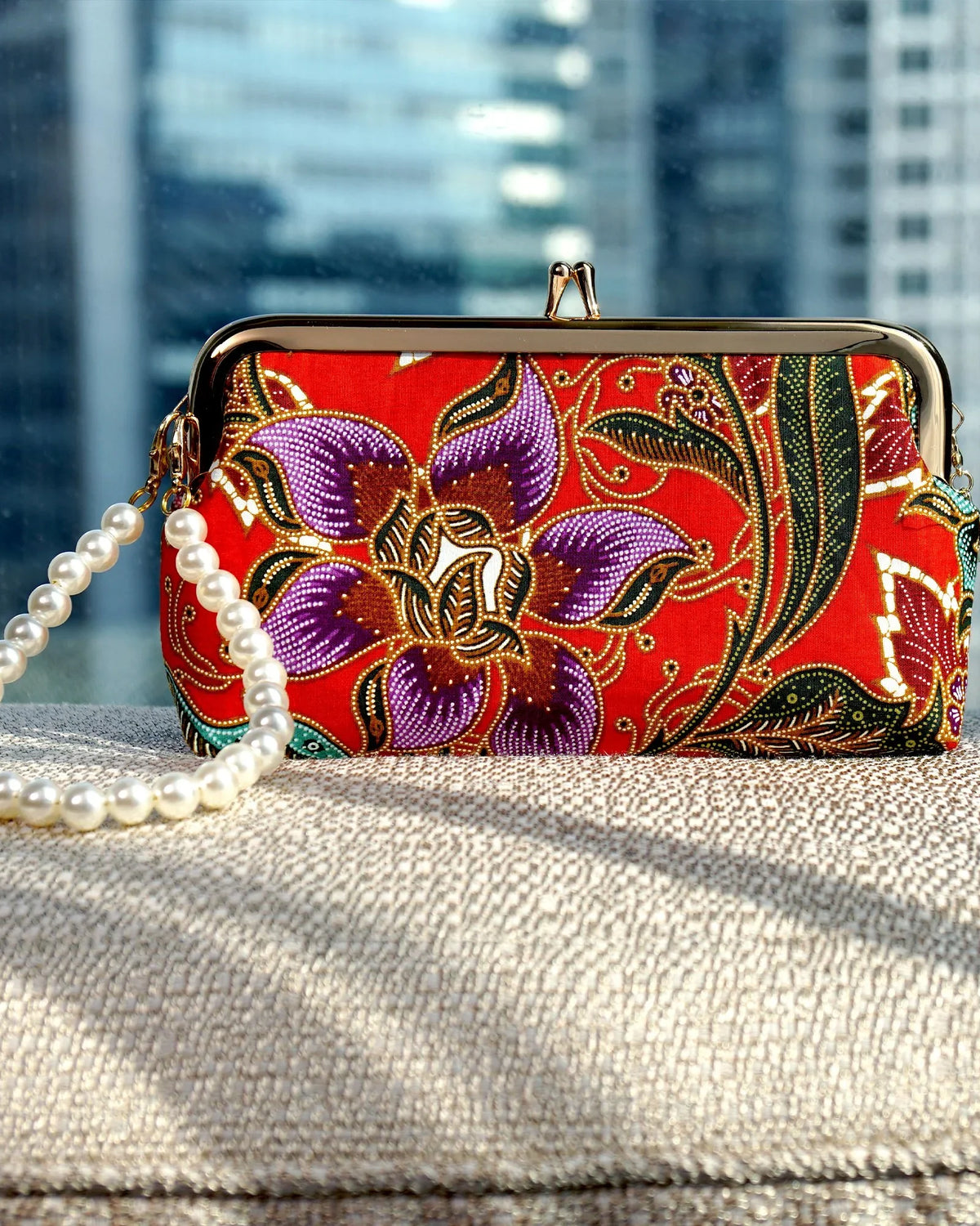 COCOONESE | Wristlet Pouch - Epiphyllum (RD)
