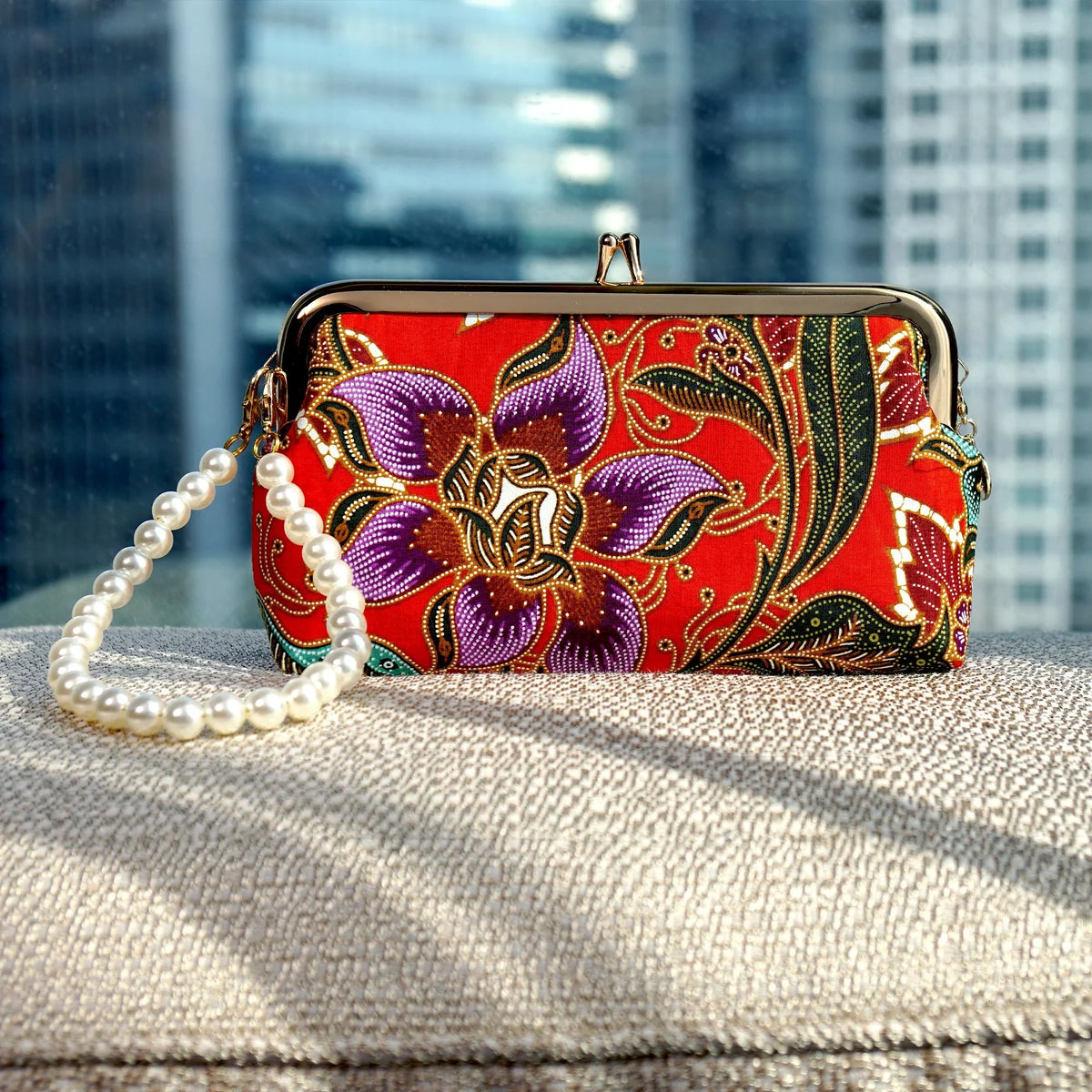 COCOONESE | Wristlet Pouch - Epiphyllum (RD)