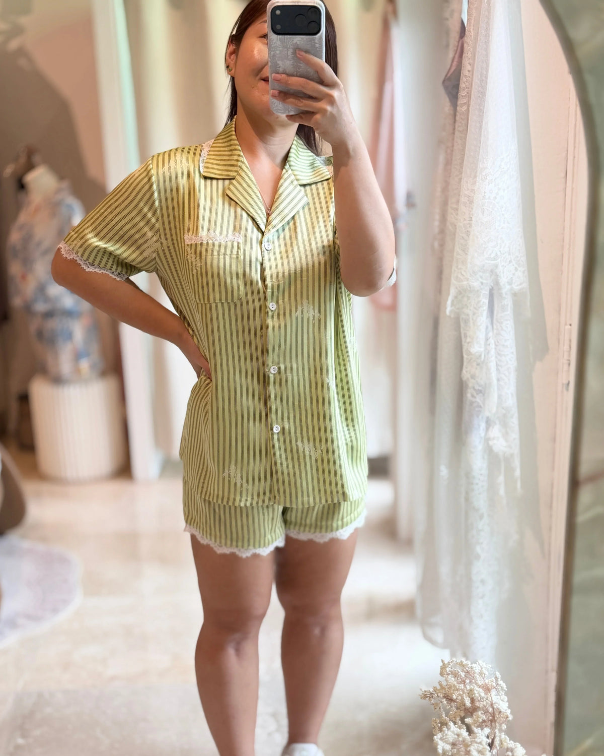 BELLS & BIRDS | Sage Bloom PJ Set