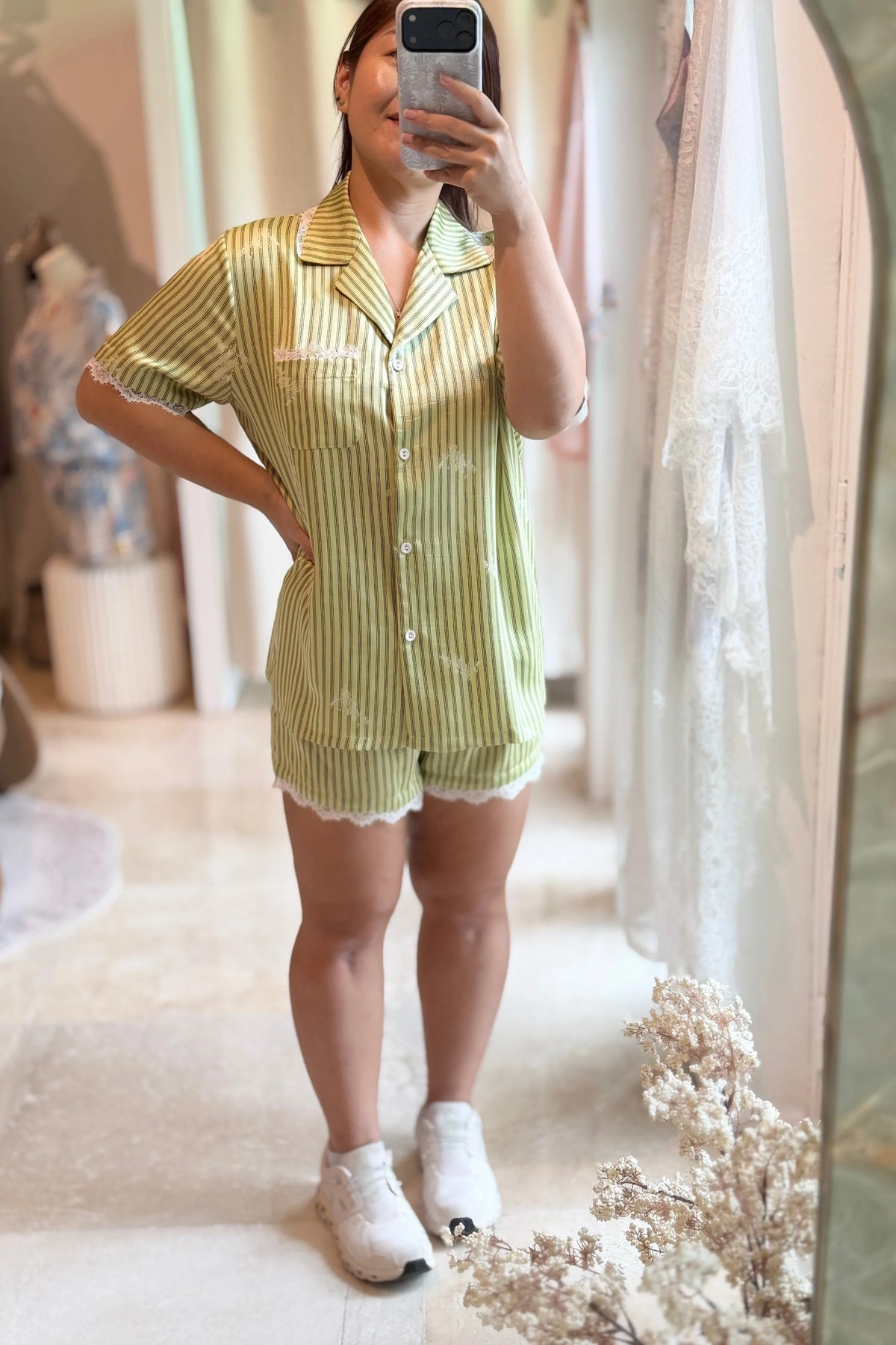 BELLS & BIRDS | Sage Bloom PJ Set