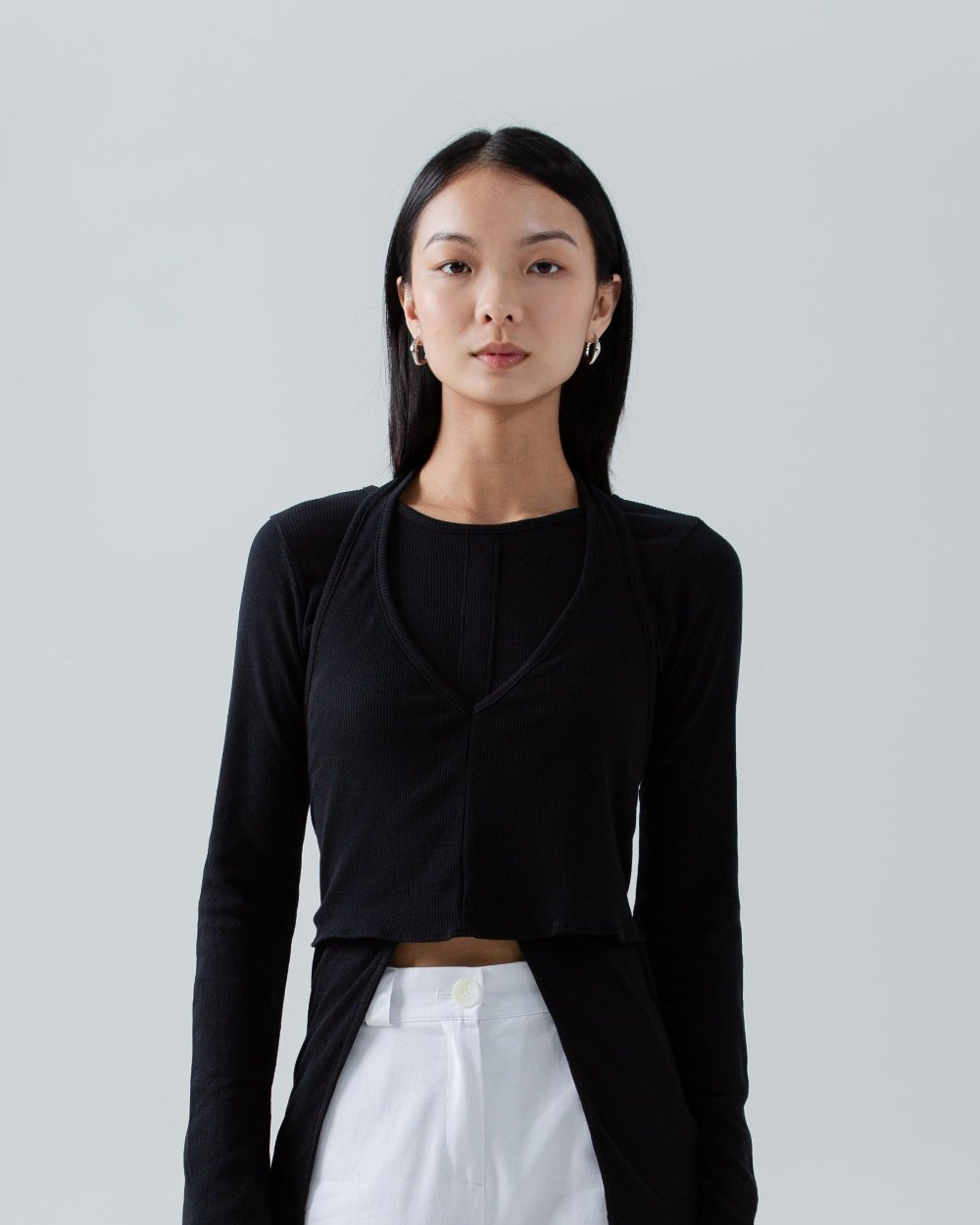 SAERO COLLECTIVE | Split Layer Top | Black