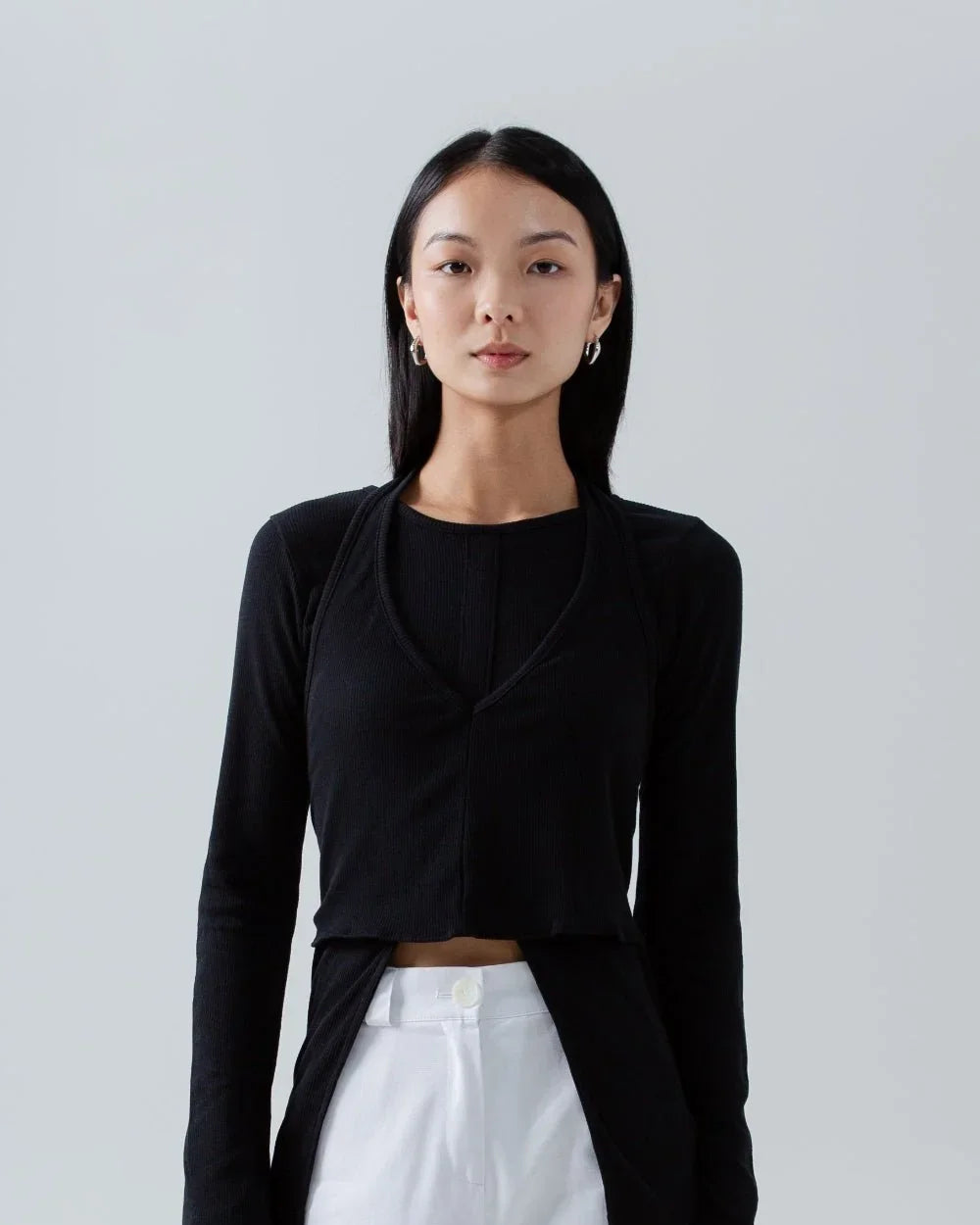 SAERO COLLECTIVE | Split Layer Top | Black