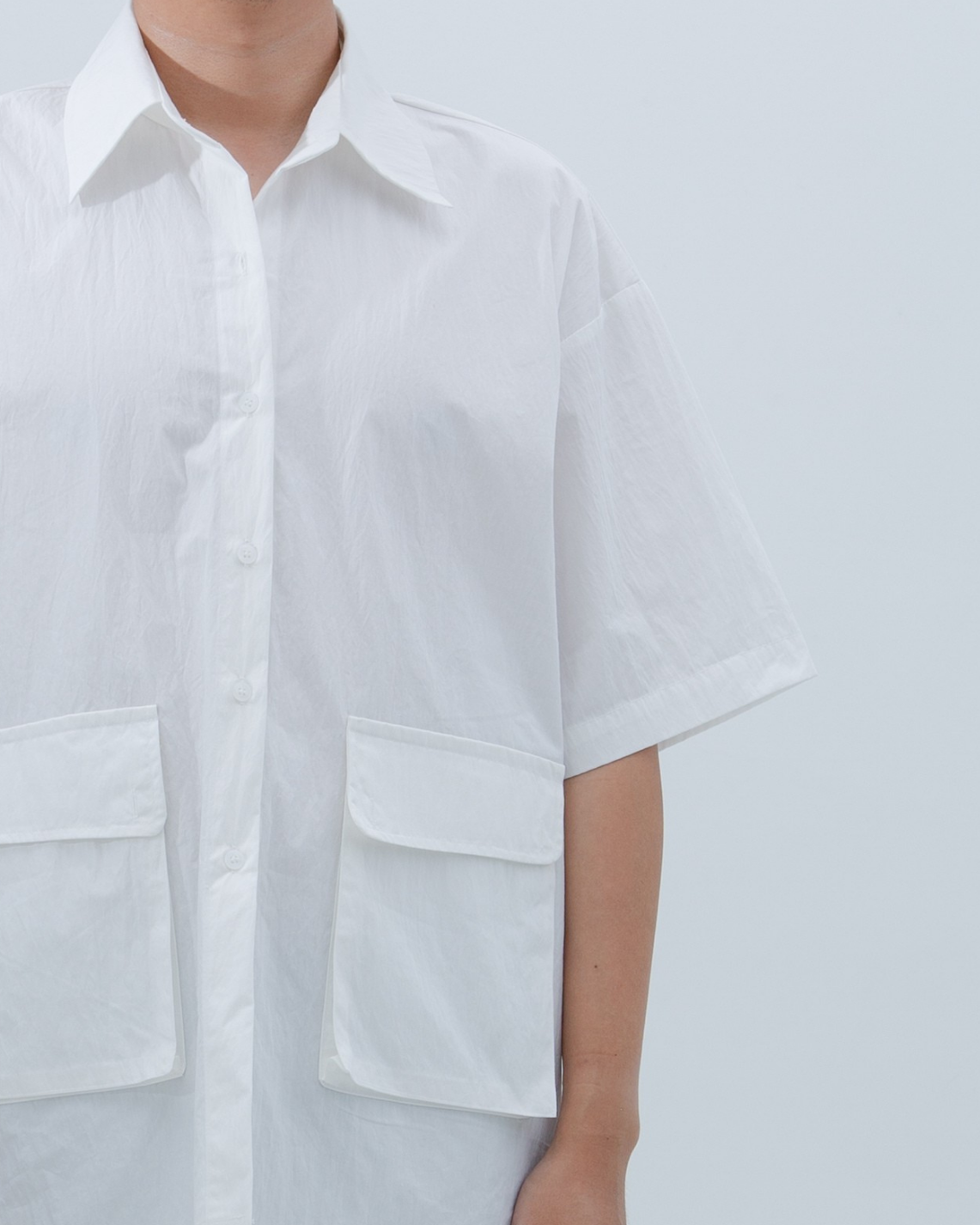 SAERO COLLECTIVE | Boho Overfit Shirt | White
