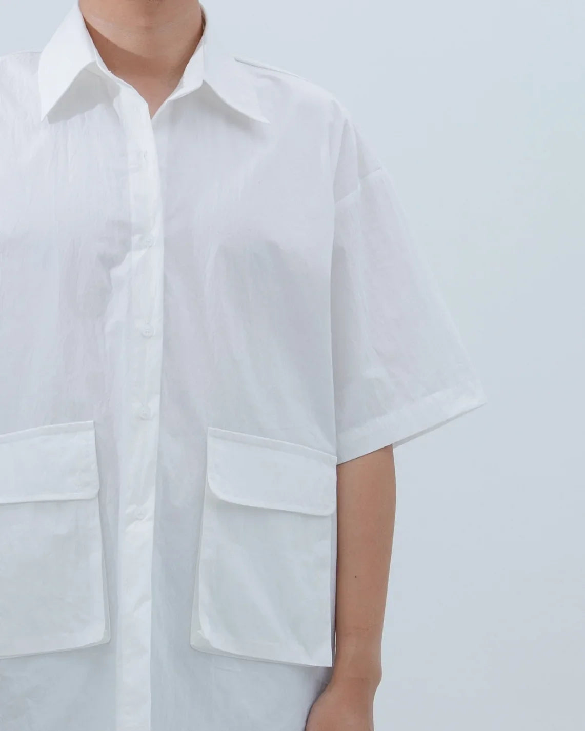 SAERO COLLECTIVE | Boho Overfit Shirt | White
