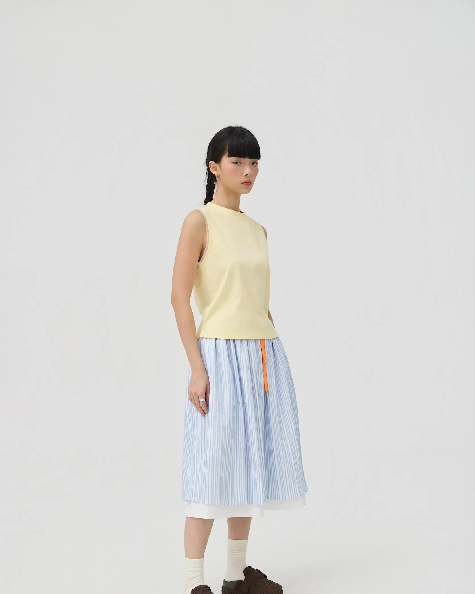 3EIGHTH | Kumo Muscle Tank | Butter Yellow