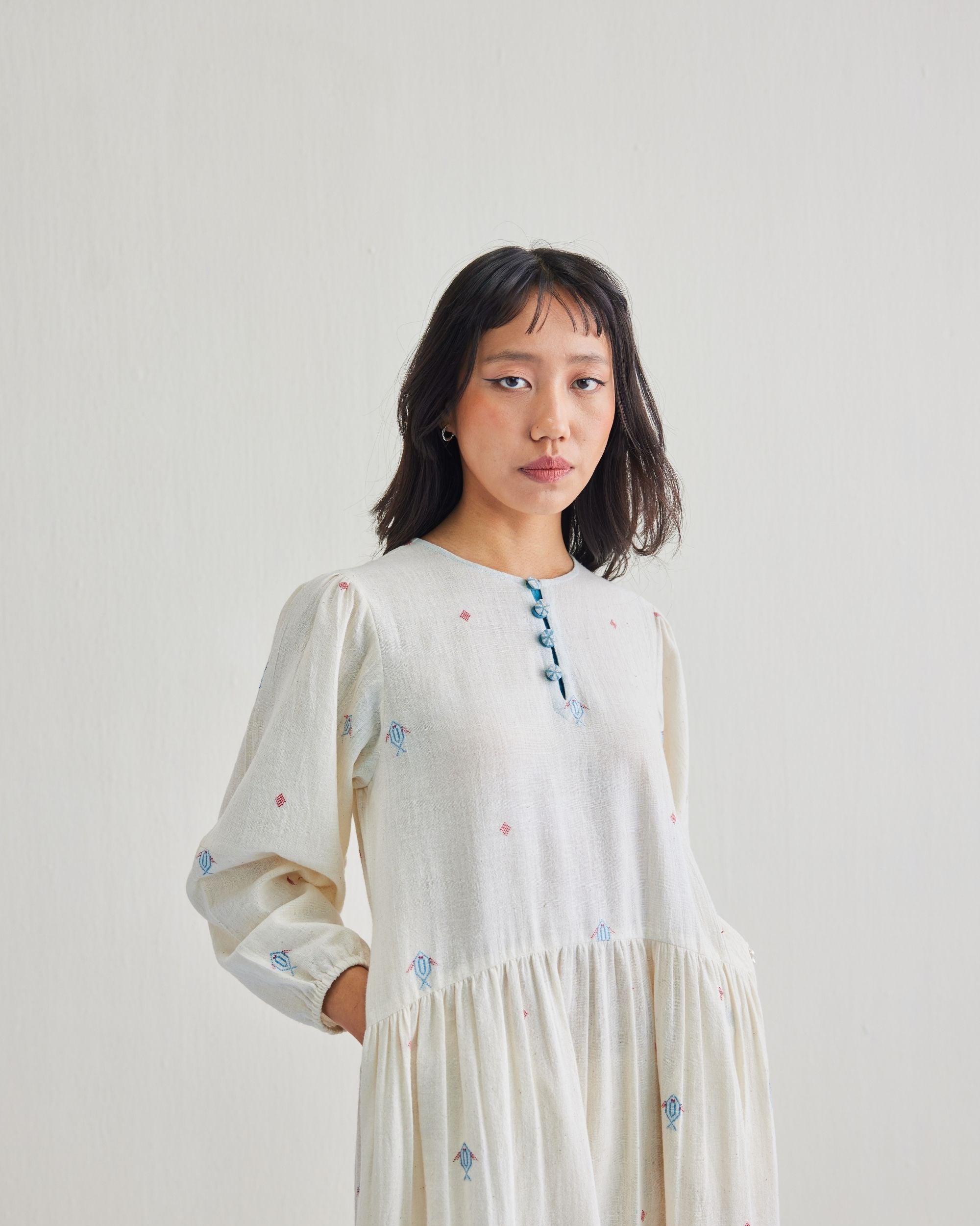 SUI | The Shoal Handwoven Kala Cotton Maxi Dress