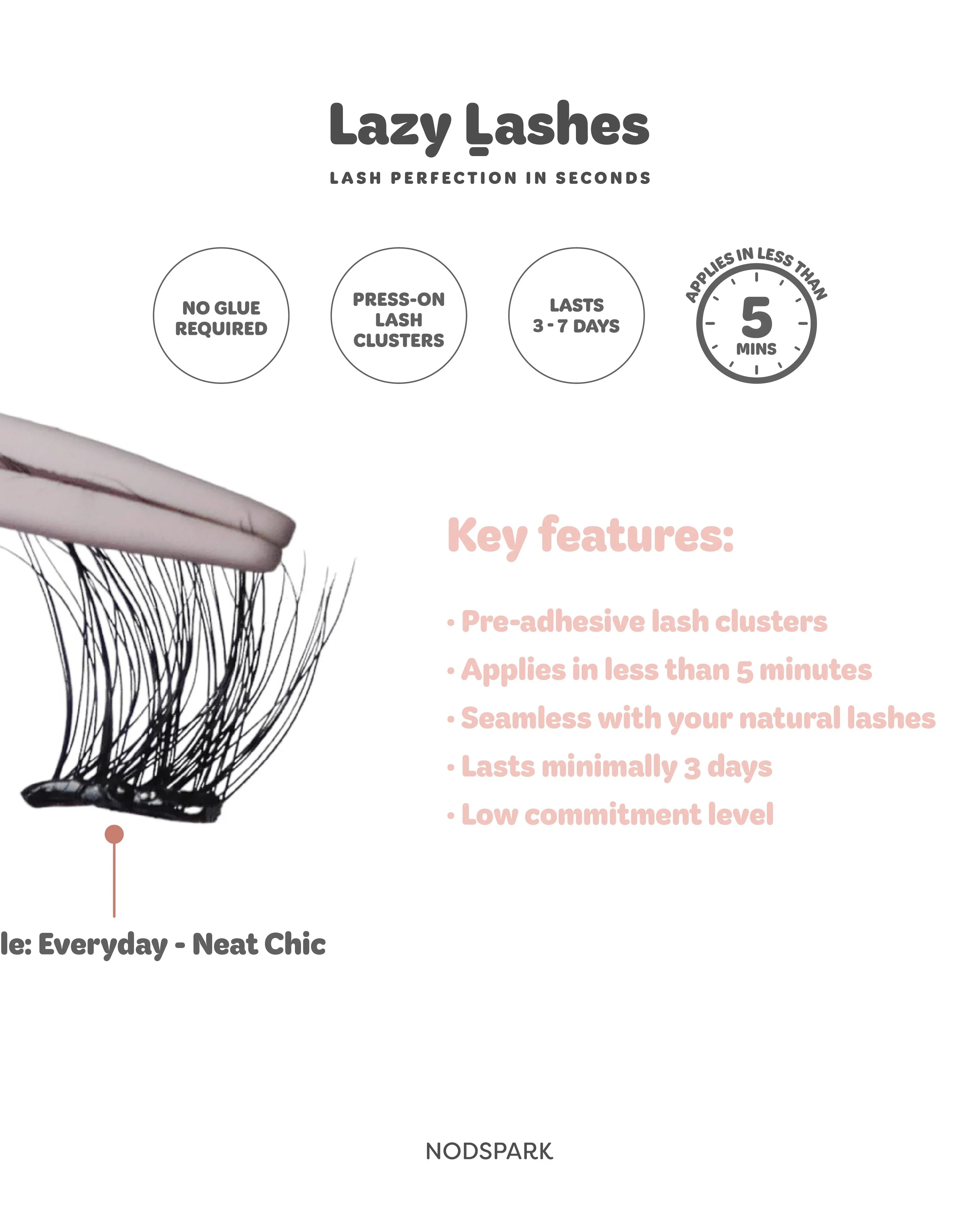 NODSPARK | Everyday Neat Chic Lazy Lashes