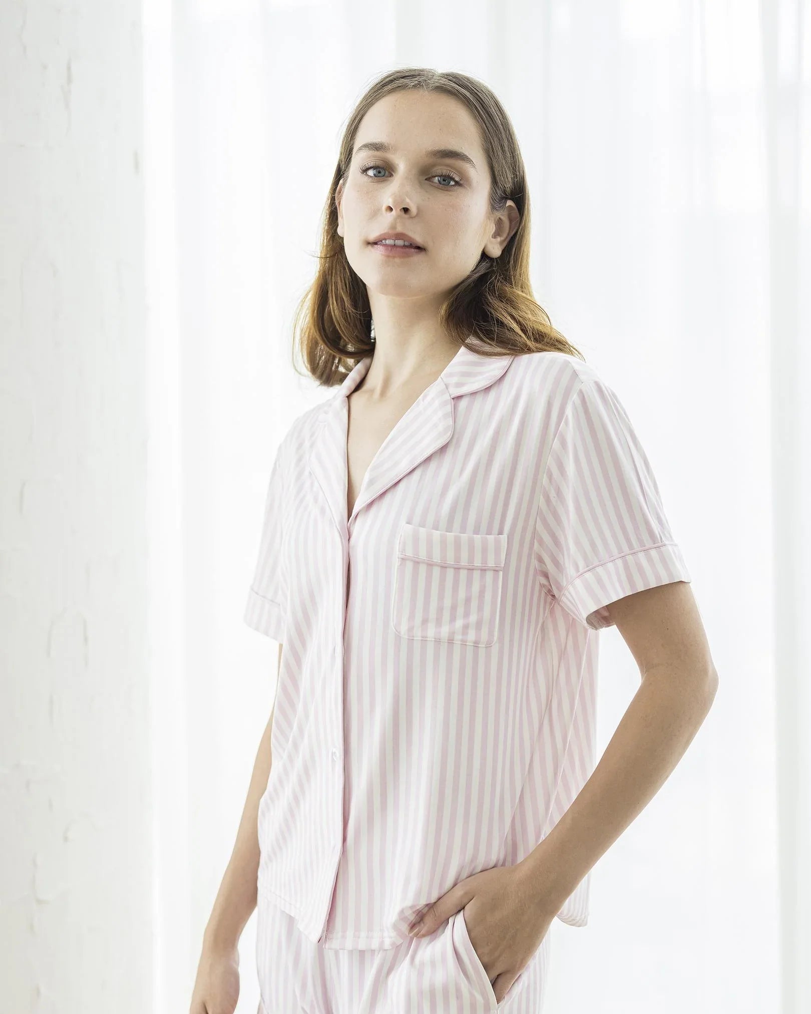 SELENIGHT CO | Signature Pyjamas Set | Pink Stripes