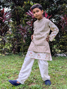 NIMBU | Pink Bloom Kurta Pajama Jacket Set
