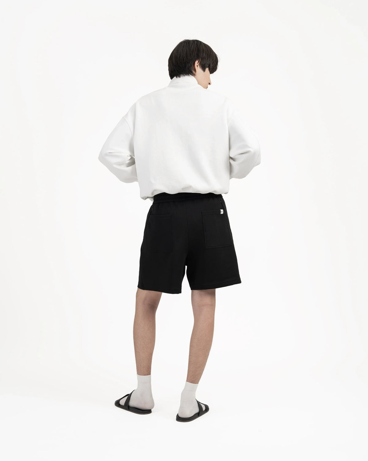 GRAYE | Pleated Sweatshorts - Black