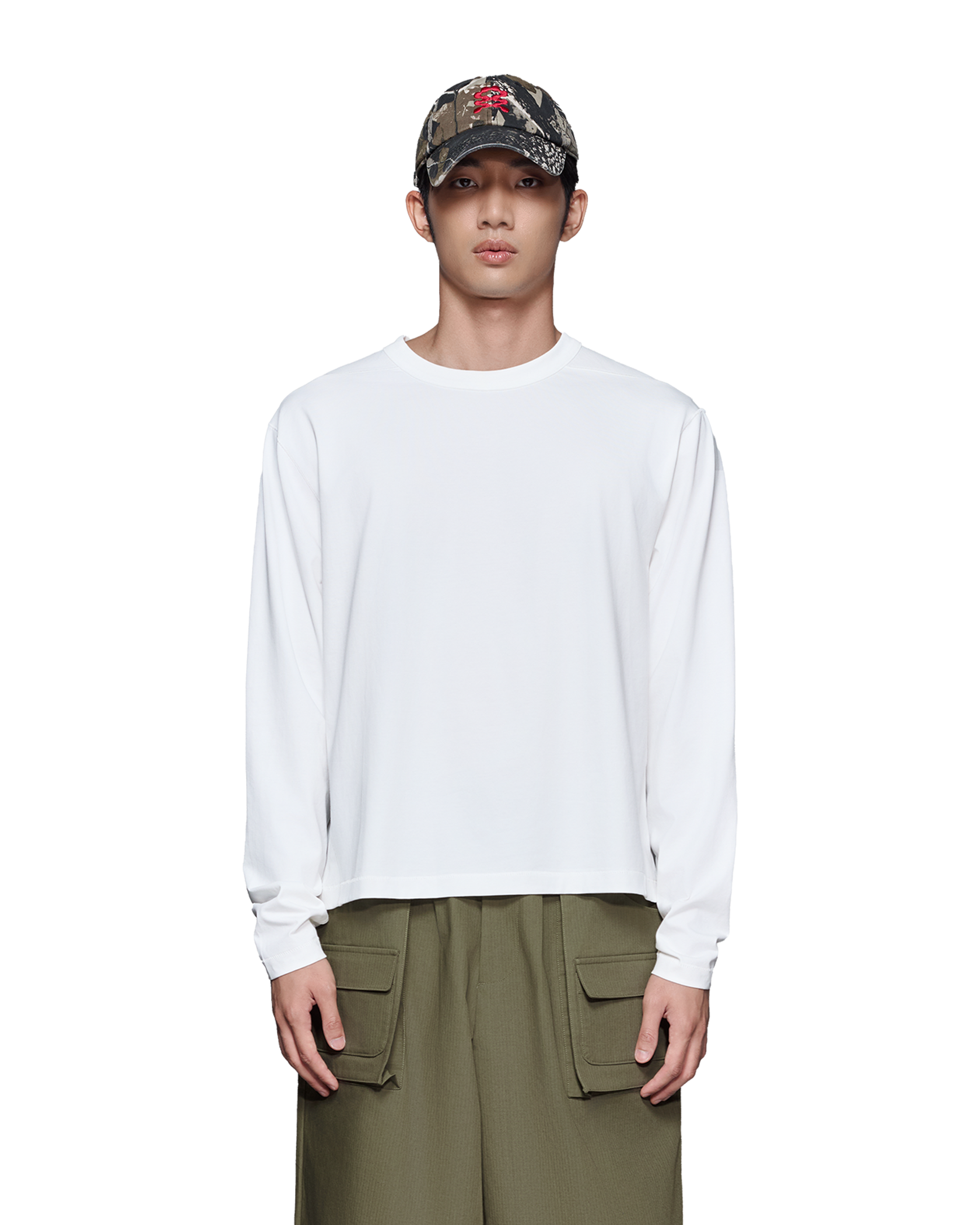DIRTY MANNERS | Panel Long Sleeve T-shirt