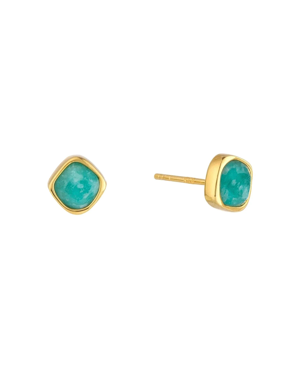 RINA LEE | Courage Amazonite Stud Earrings