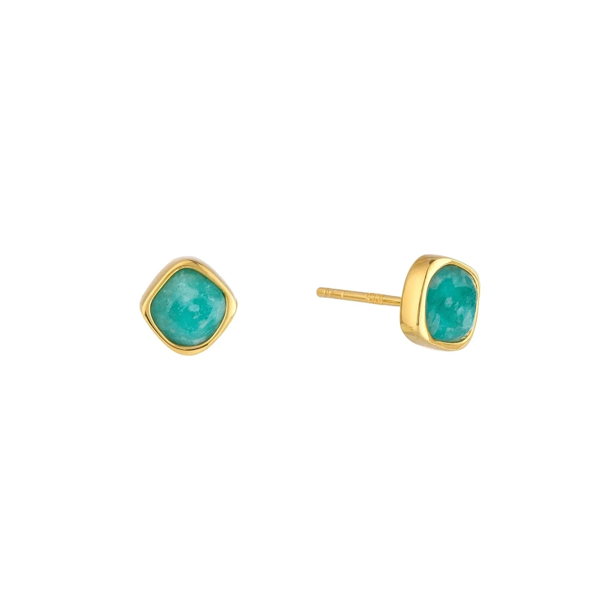 RINA LEE | Courage Amazonite Stud Earrings