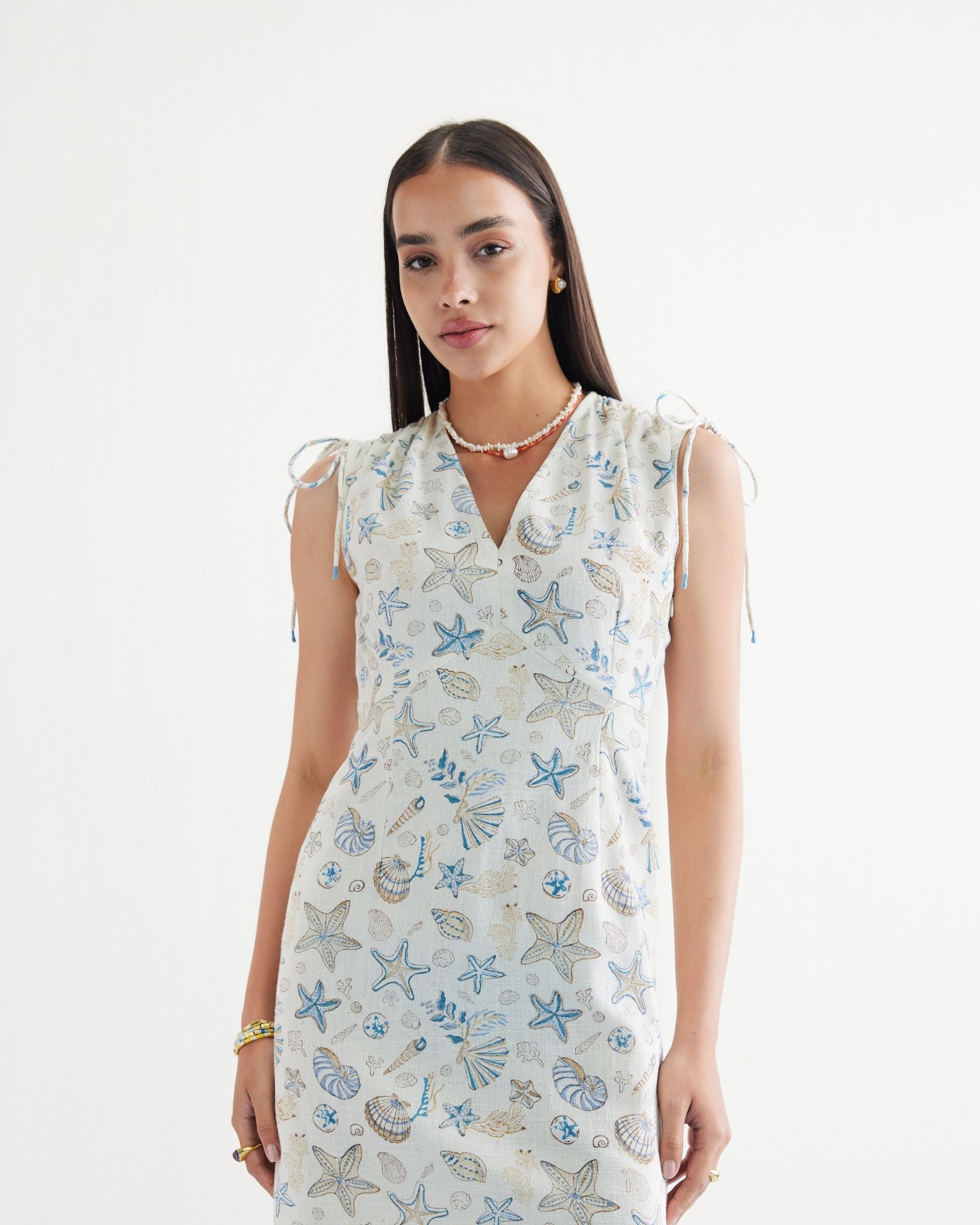 SUI | Starfish Handspun Handwoven Organic Cotton Dress