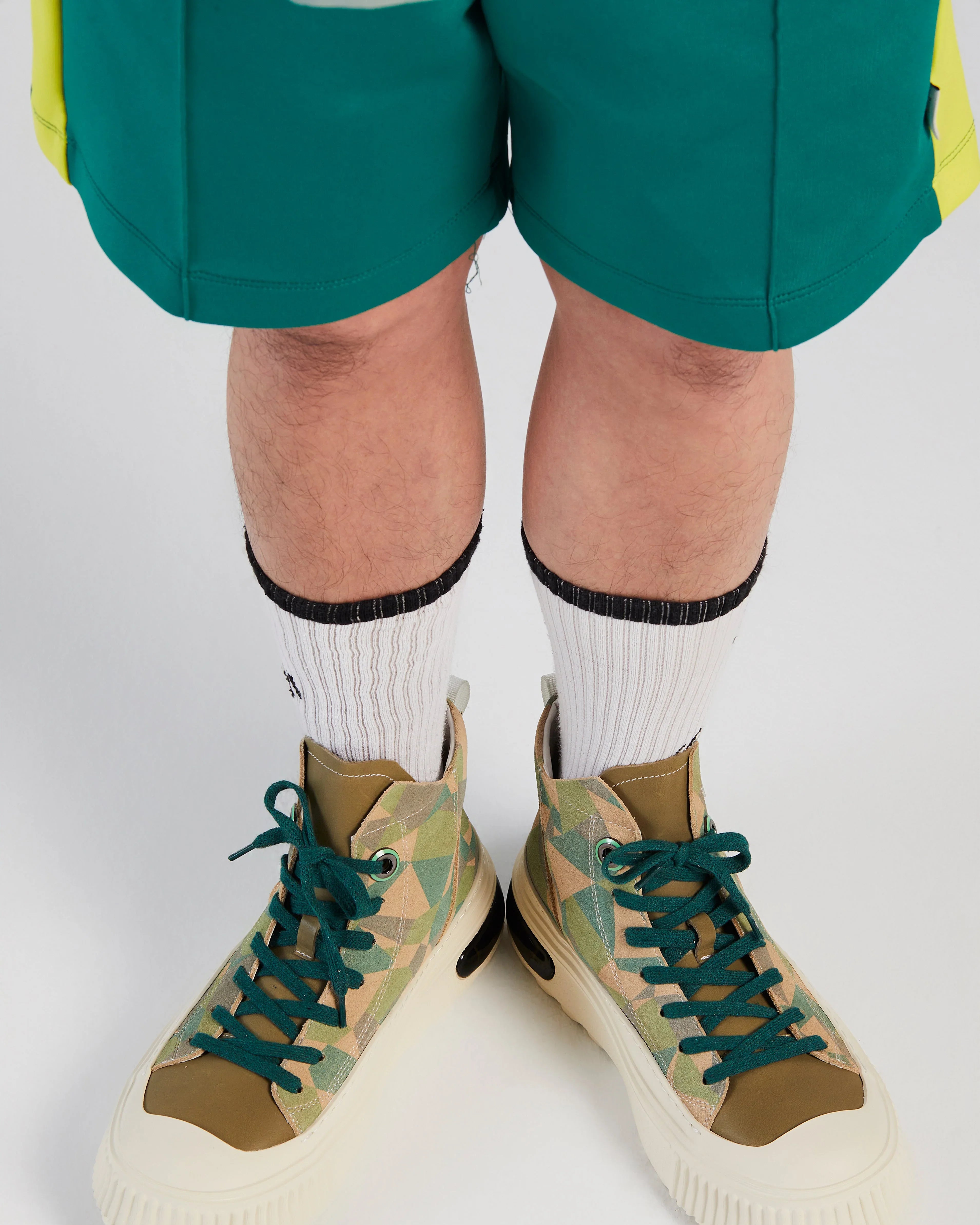 PROJECTWEAR | Farrell Mid Cut Leather Sneaker Green