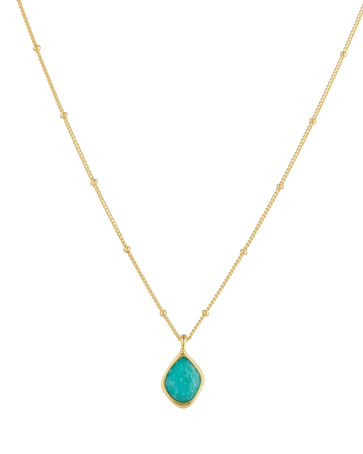 RINA LEE | Courage Amazonite Satellite Chain Necklace
