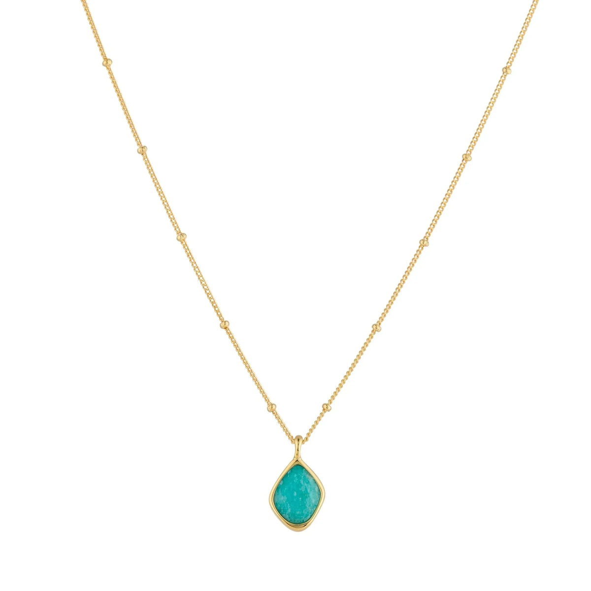 RINA LEE | Courage Amazonite Satellite Chain Necklace