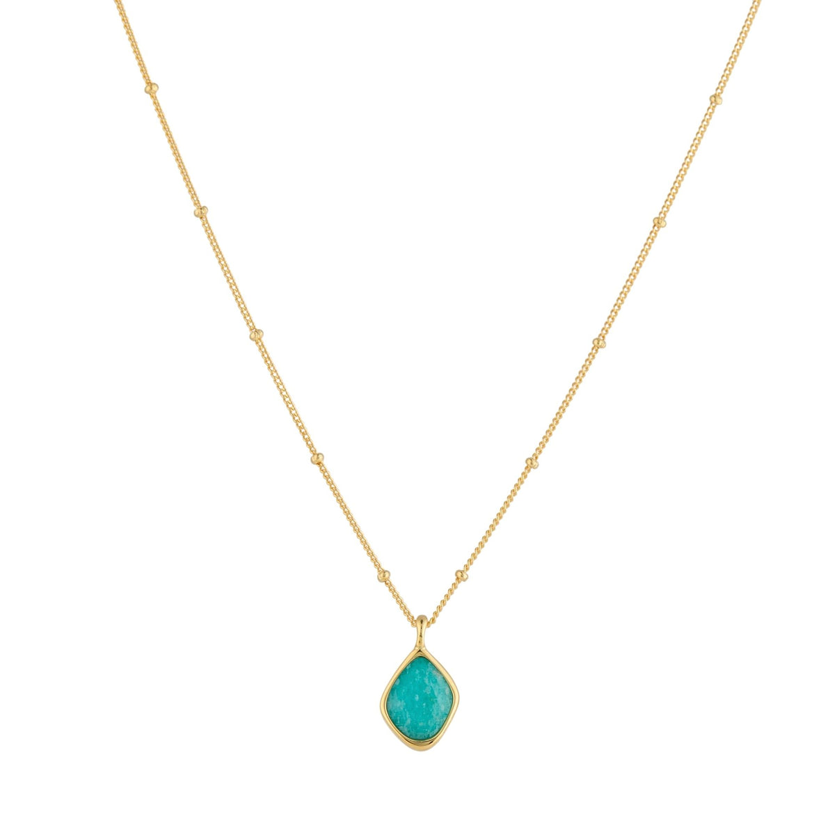 RINA LEE | Courage Amazonite Satellite Chain Necklace