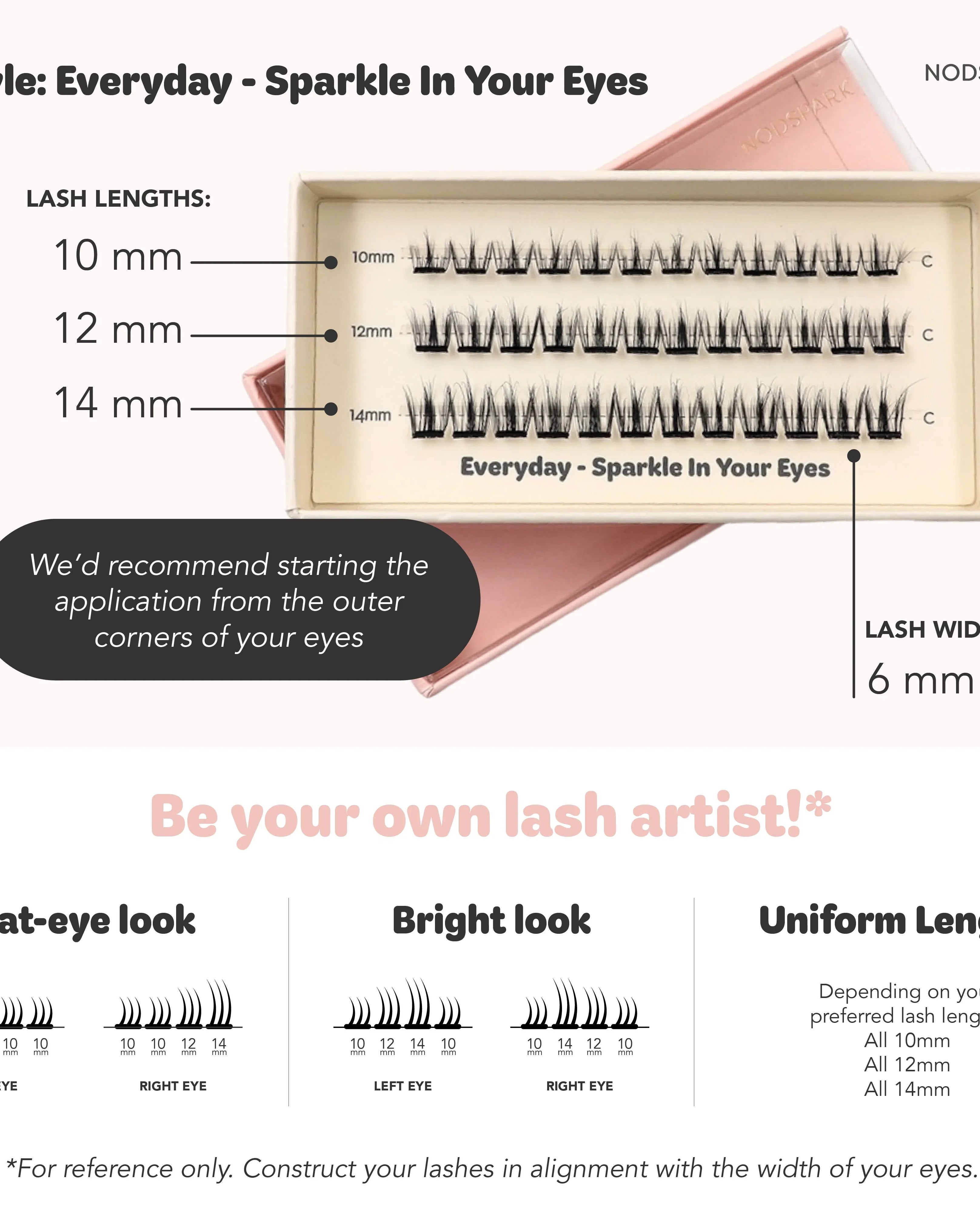 NODSPARK | Everyday Sparkle In Your Eyes Lazy Lashes
