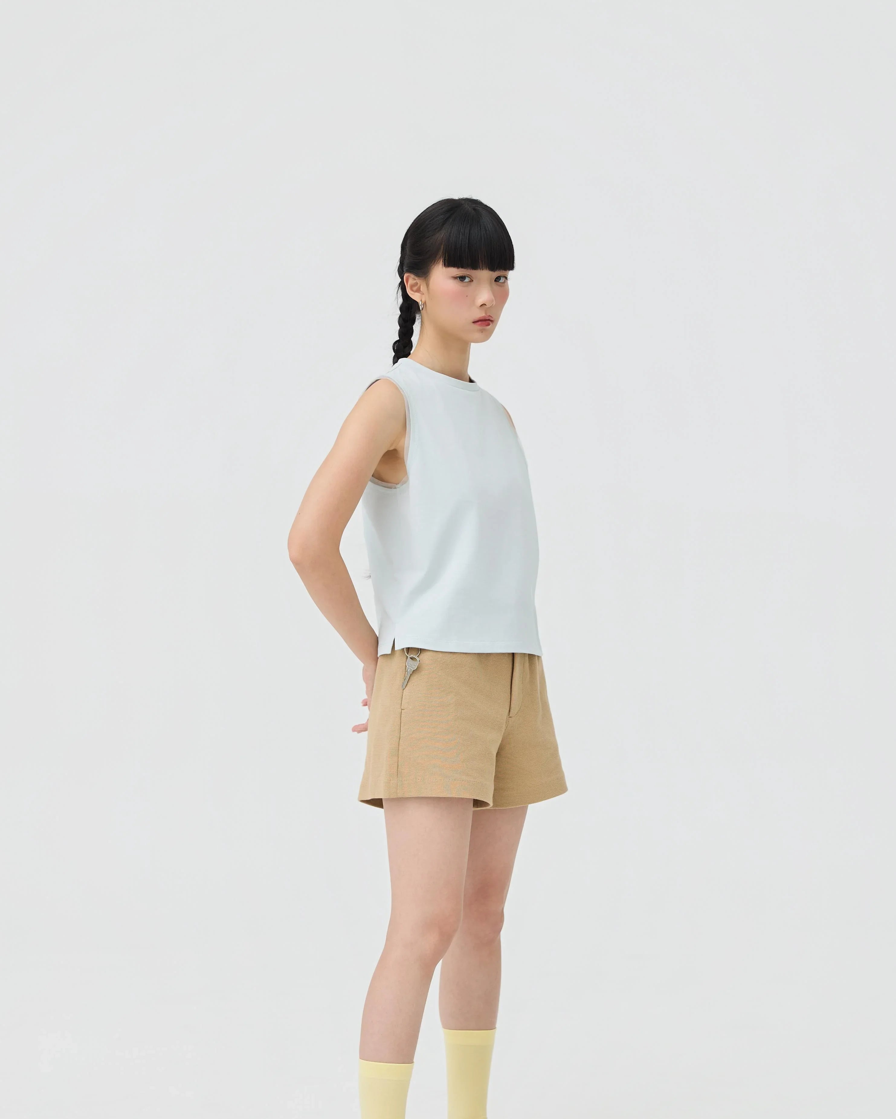 3EIGHTH | Kumo Muscle Tank | Stone Blue