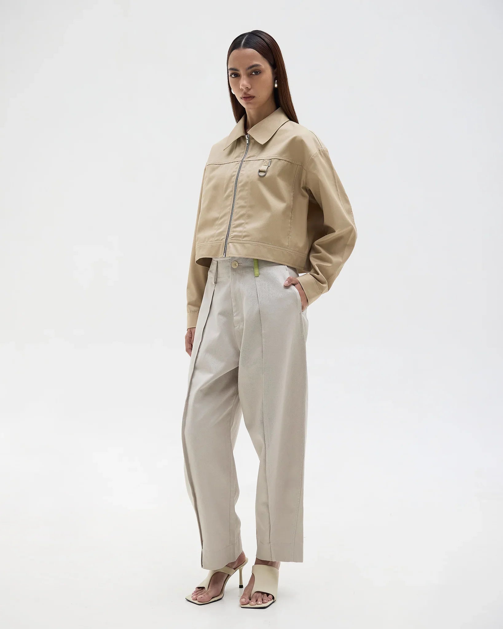 ROCK DAISY | Franchie Japanese Cropped Cotton Jacket Grey