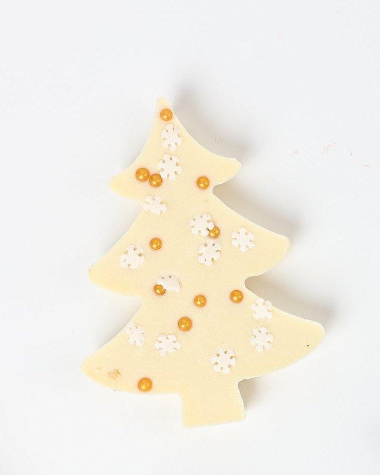 ANJALICHOCOLAT | Mini Christmas Chocolate Trees: White Chocolate