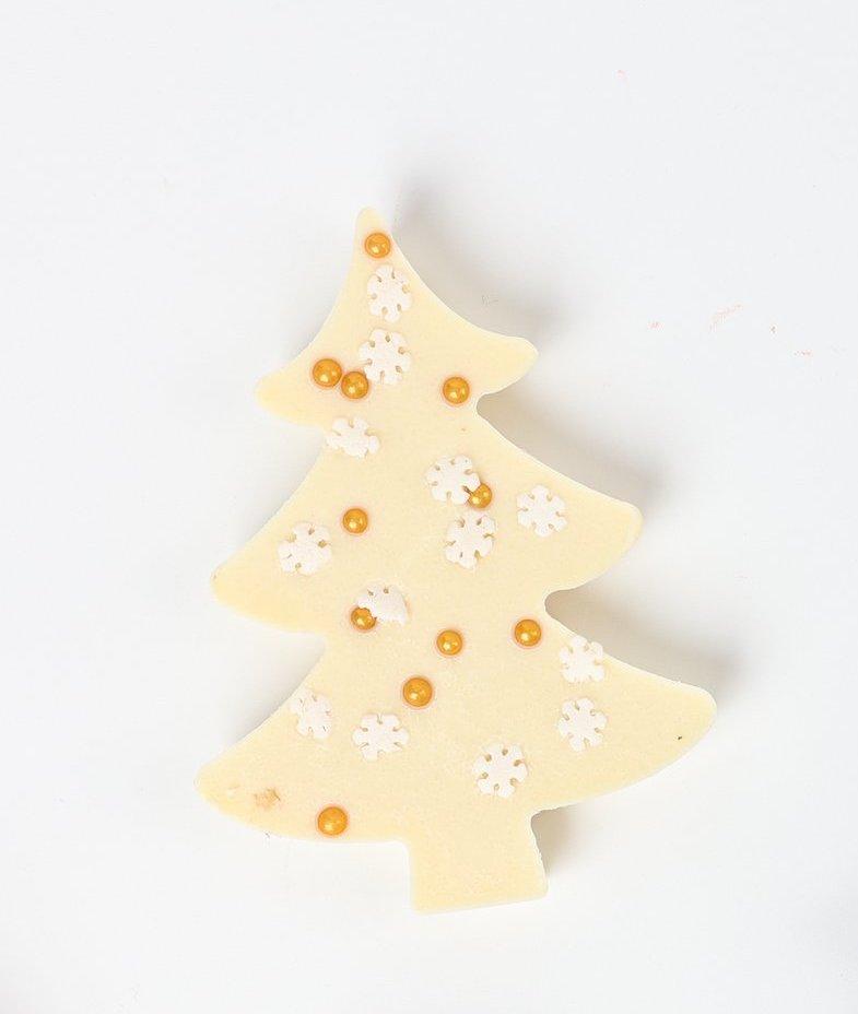 ANJALICHOCOLAT | Mini Christmas Chocolate Trees: White Chocolate