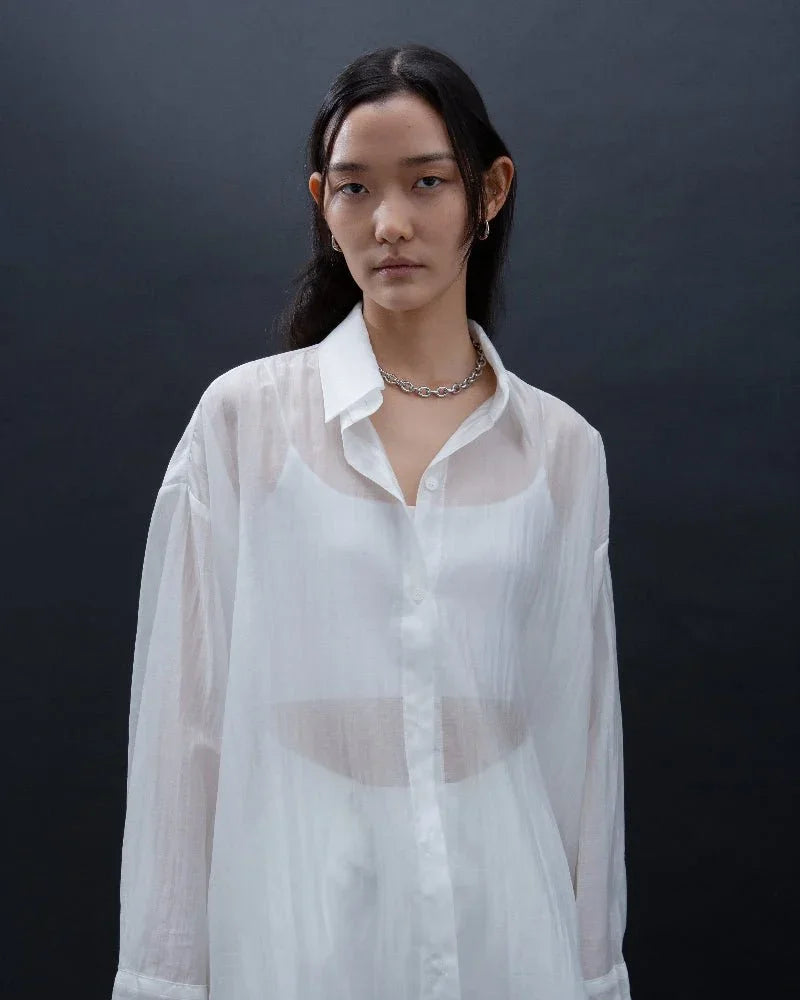 SAERO COLLECTIVE | Malgeun Tencel Shirt White